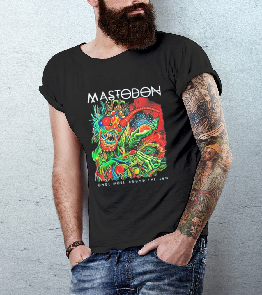 Mastodon Once More Round The Sun Psychedelic Artwork T-Shirt