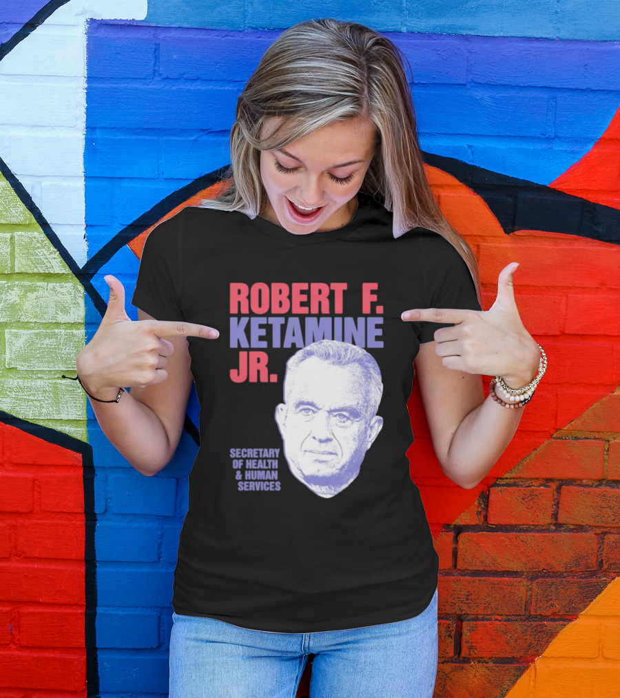 Robert F. Ketamine Jr. Secretary Of Health And Human Services Retro Portrait T-Shirt