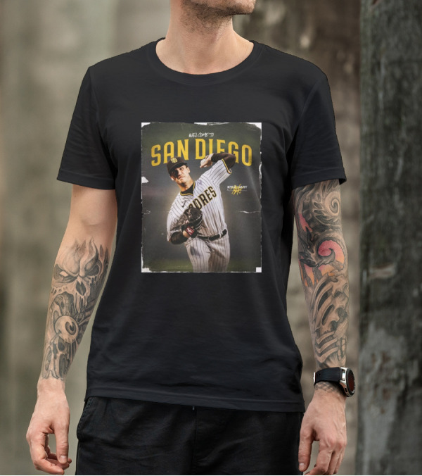 Welcome To San Diego Padres Kyle Hart Signature One-Year Contract T-Shirt