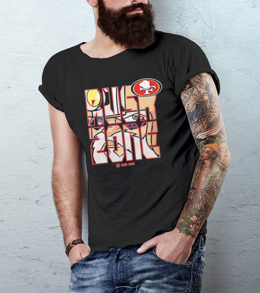 San Francisco 49ers NFL Rush Zone Cartoon Football T-Shirt