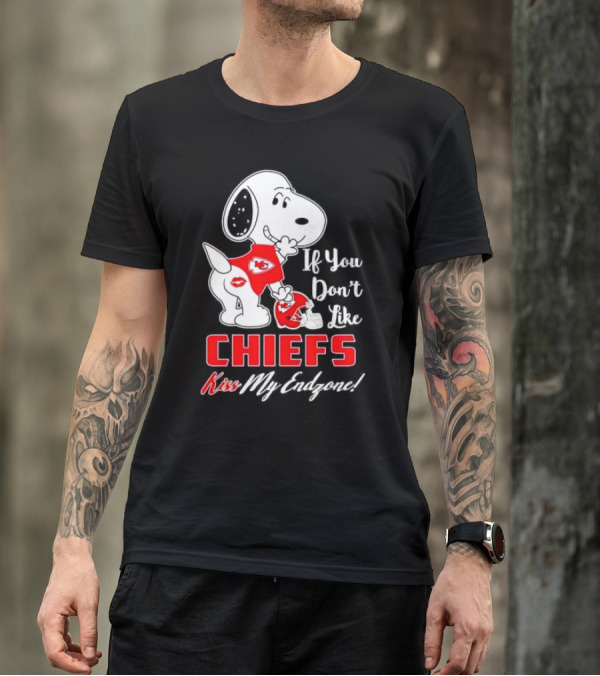 Snoopy If You Don’t Like Kansas City Chiefs Kiss My Endzone T-Shirt