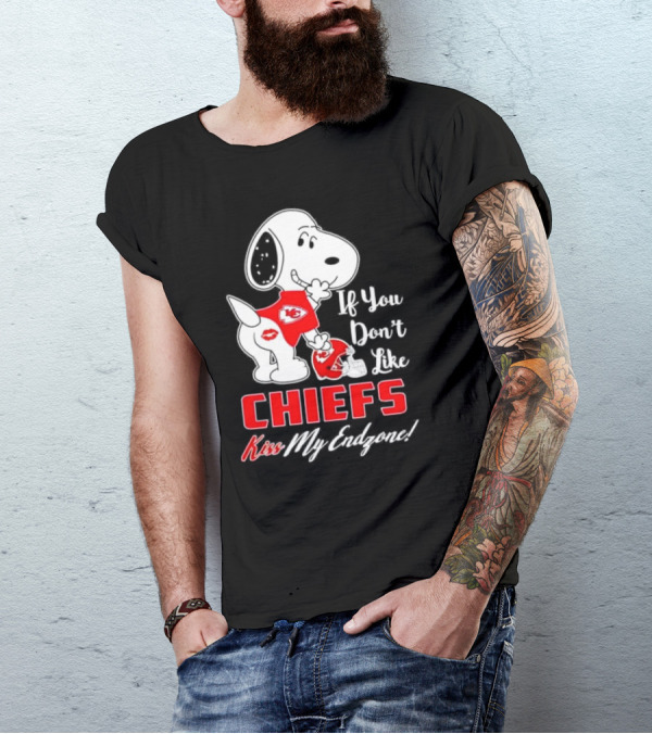 Snoopy If You Don’t Like Kansas City Chiefs Kiss My Endzone T-Shirt