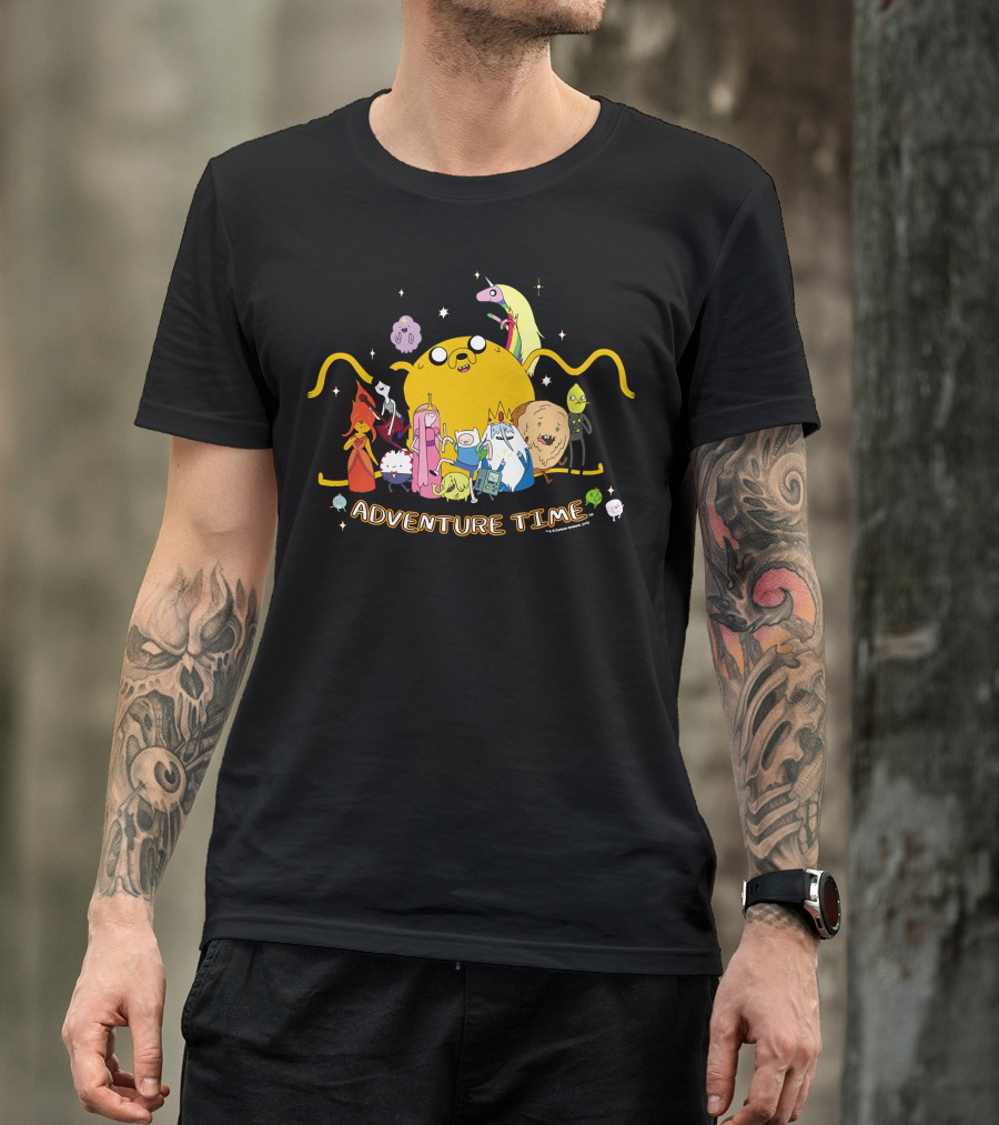 Adventure Time Outstretched Characters Group T-Shirt