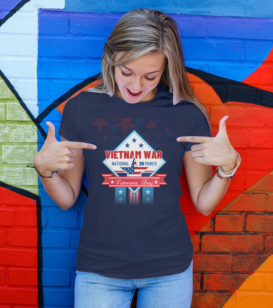 Vietnam War National Veterans Day 29 March Memorial T-Shirt