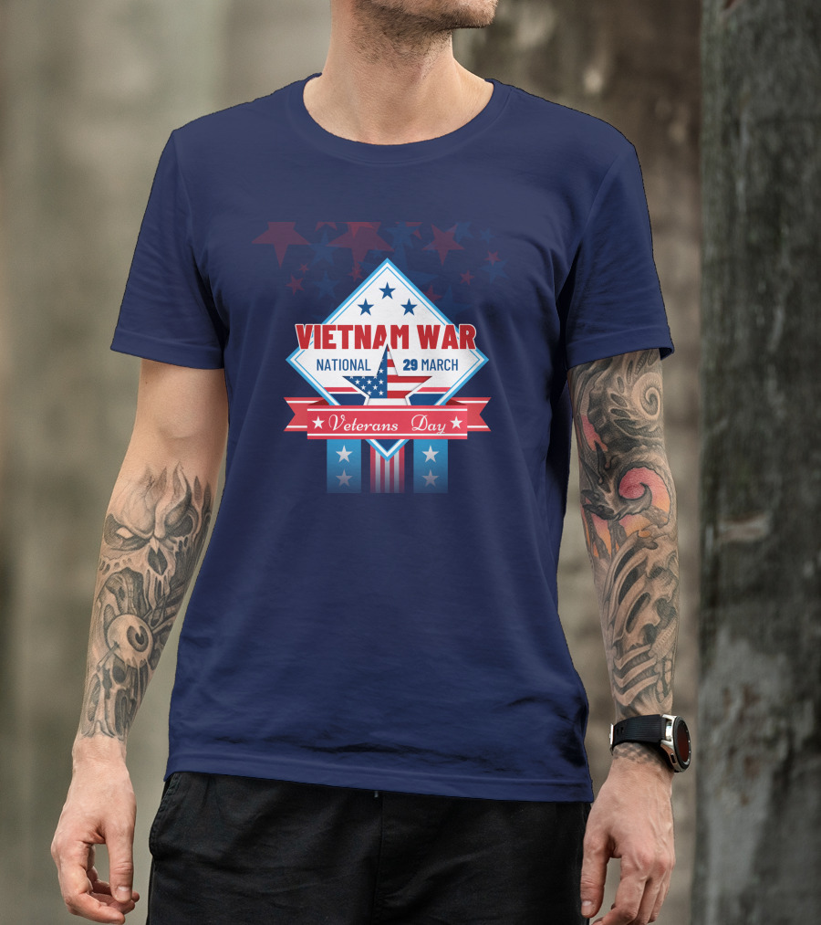 Vietnam War National Veterans Day 29 March Memorial T-Shirt
