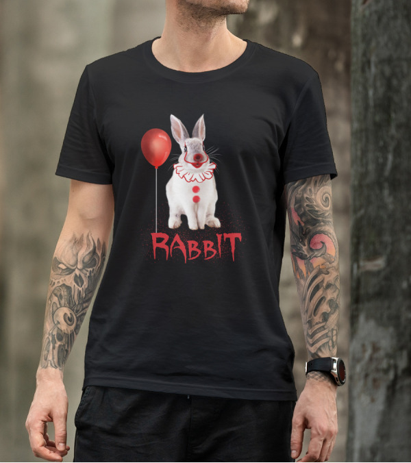 Rabbit Clown Balloon Horror T-Shirt