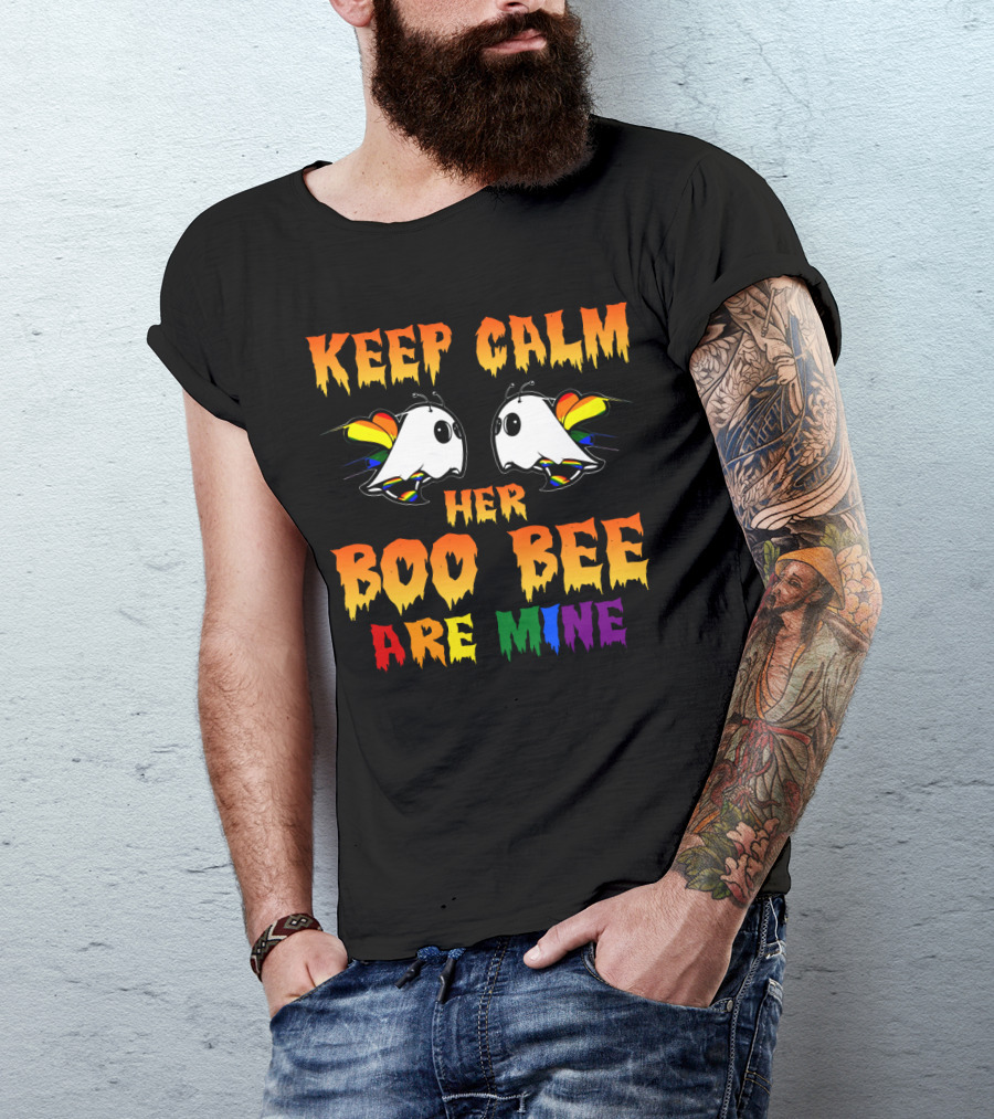 Keep Calm Her Boo Bee Are Mine T-Shirt