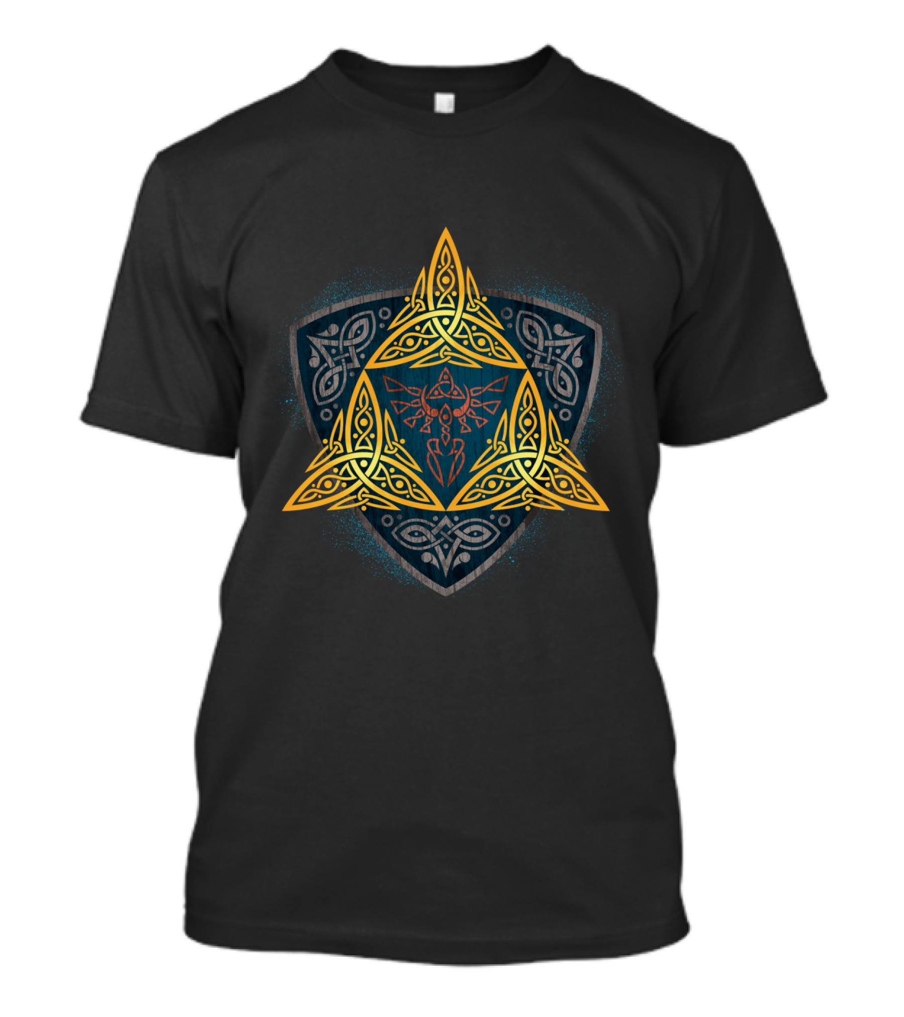 Insignia Of The Hero Viking Celtic Knot Shield T-Shirt