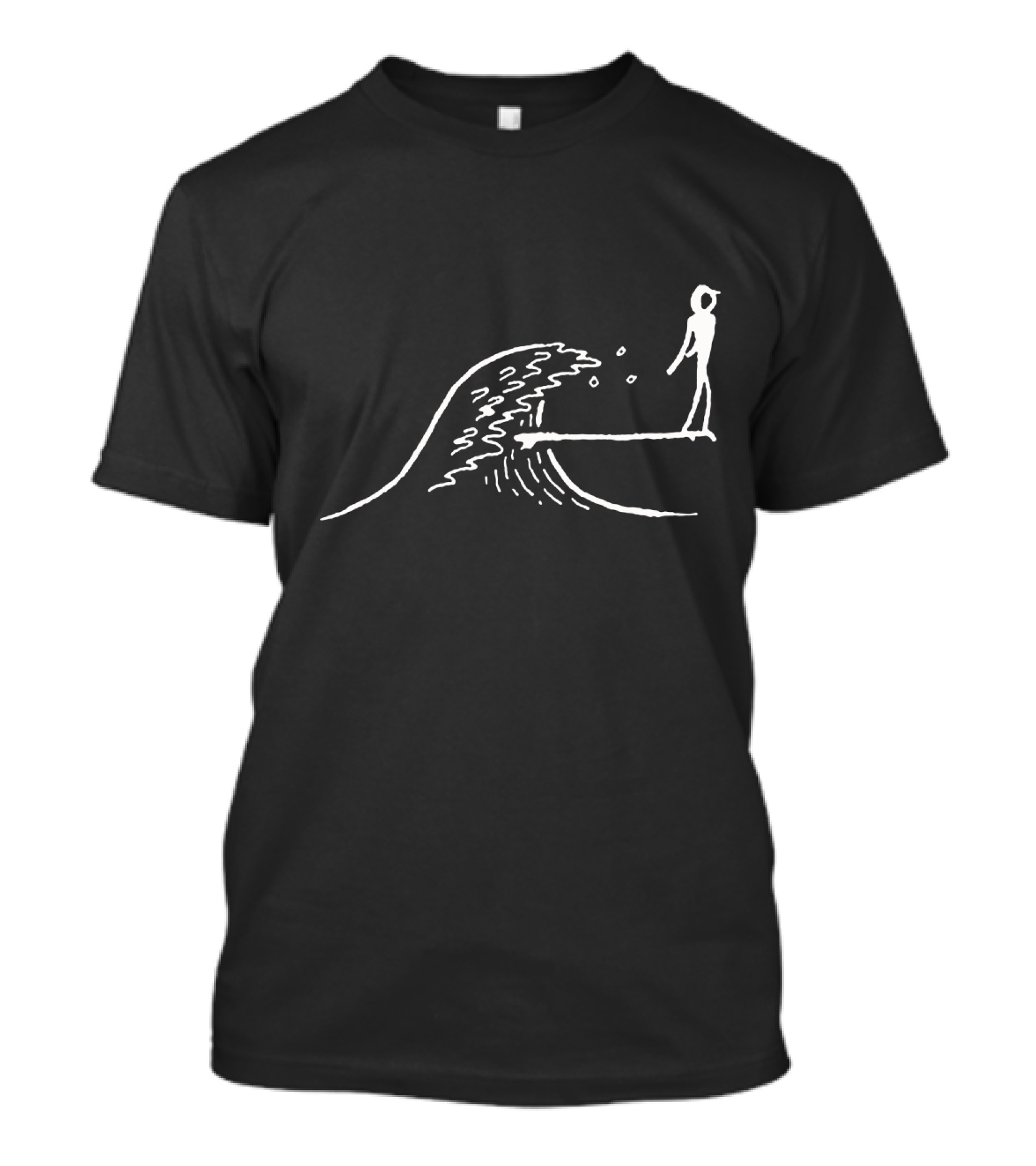 Camping Simple Hiking Wave Adventure Path T-Shirt