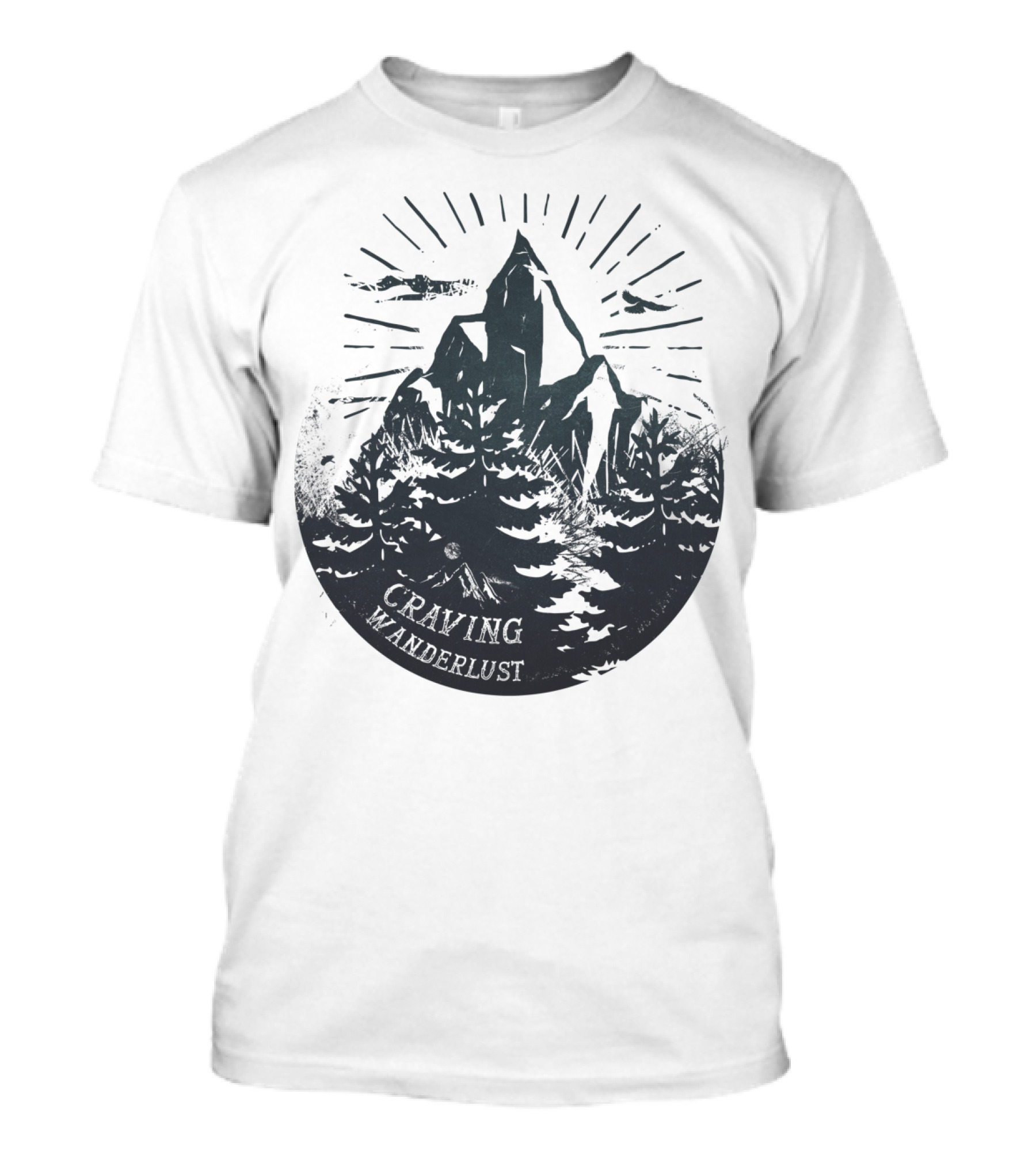 Craving Wanderlust Mountain Forest Adventure T-Shirt