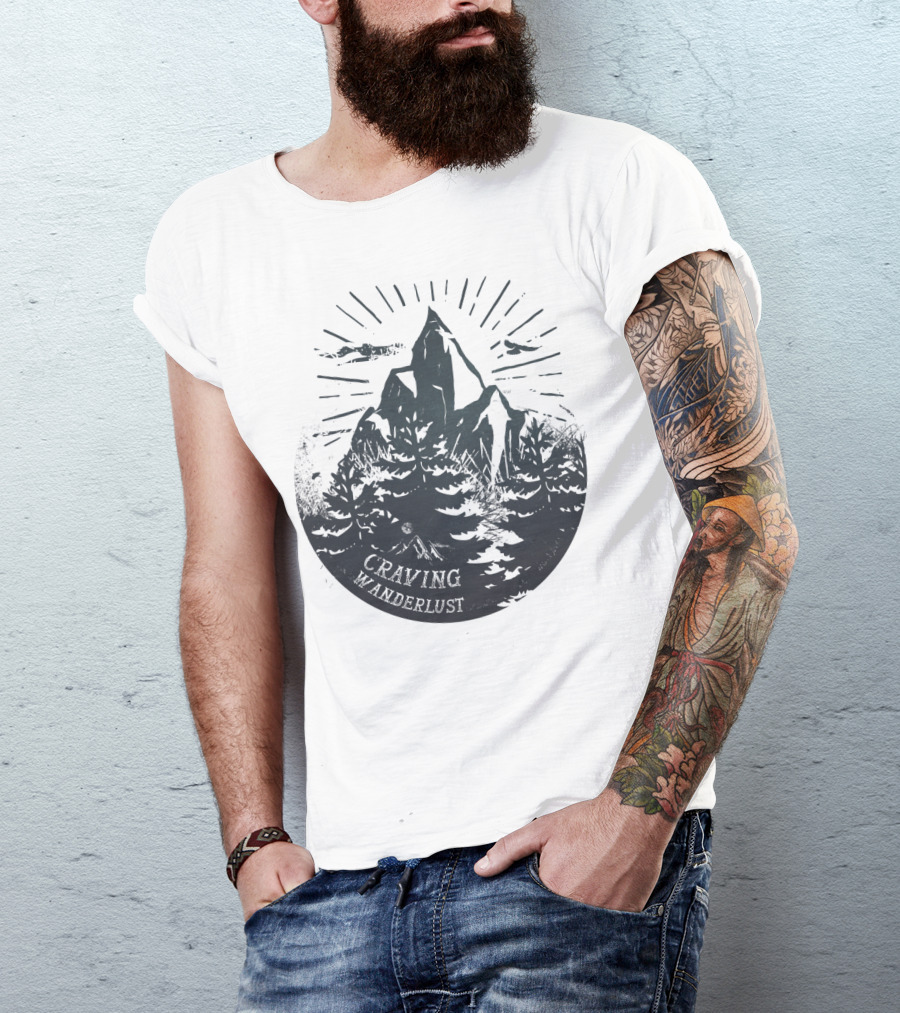 Craving Wanderlust Mountain Forest Adventure T-Shirt