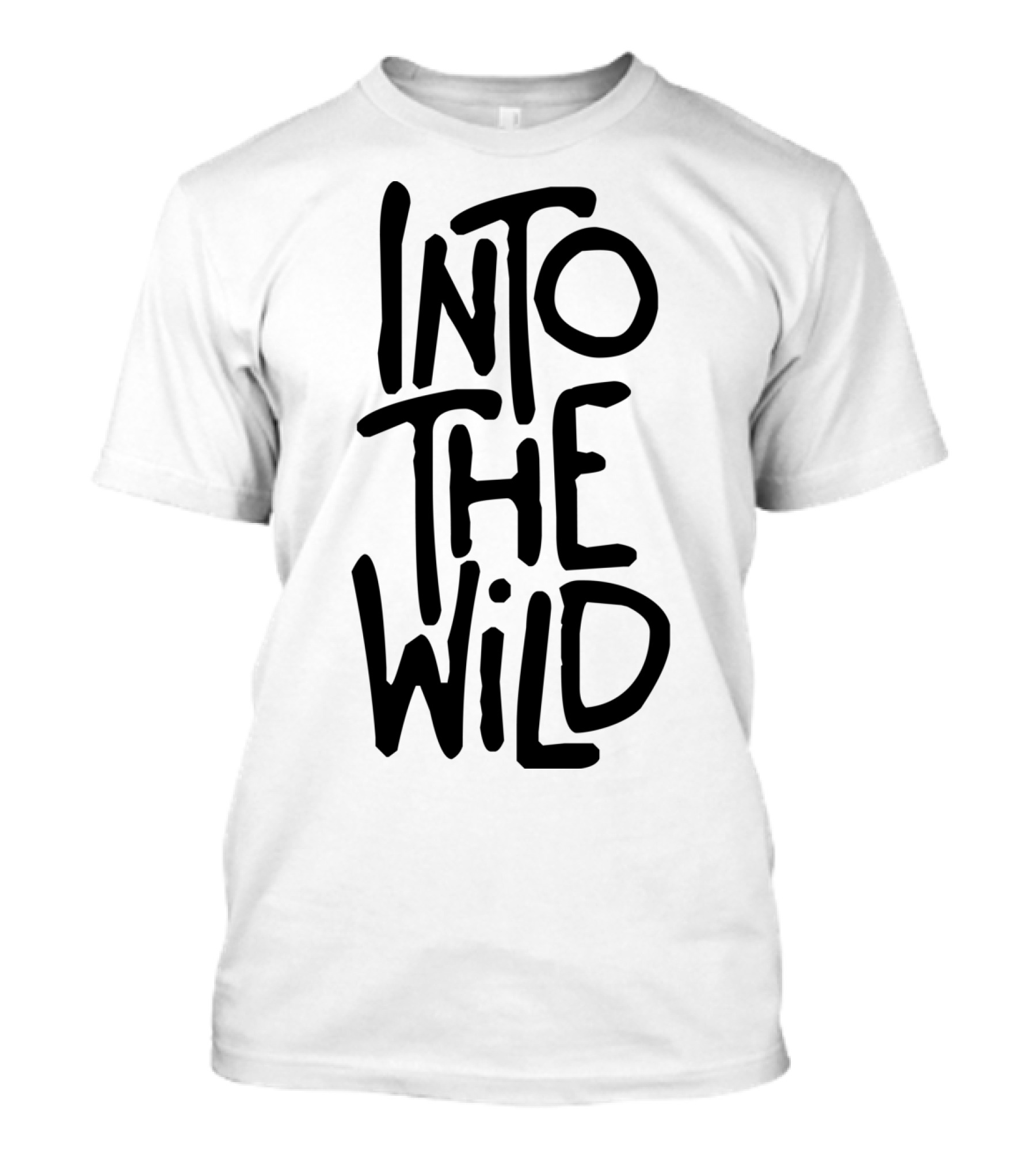 Into The Wild Handwritten Text T-Shirt