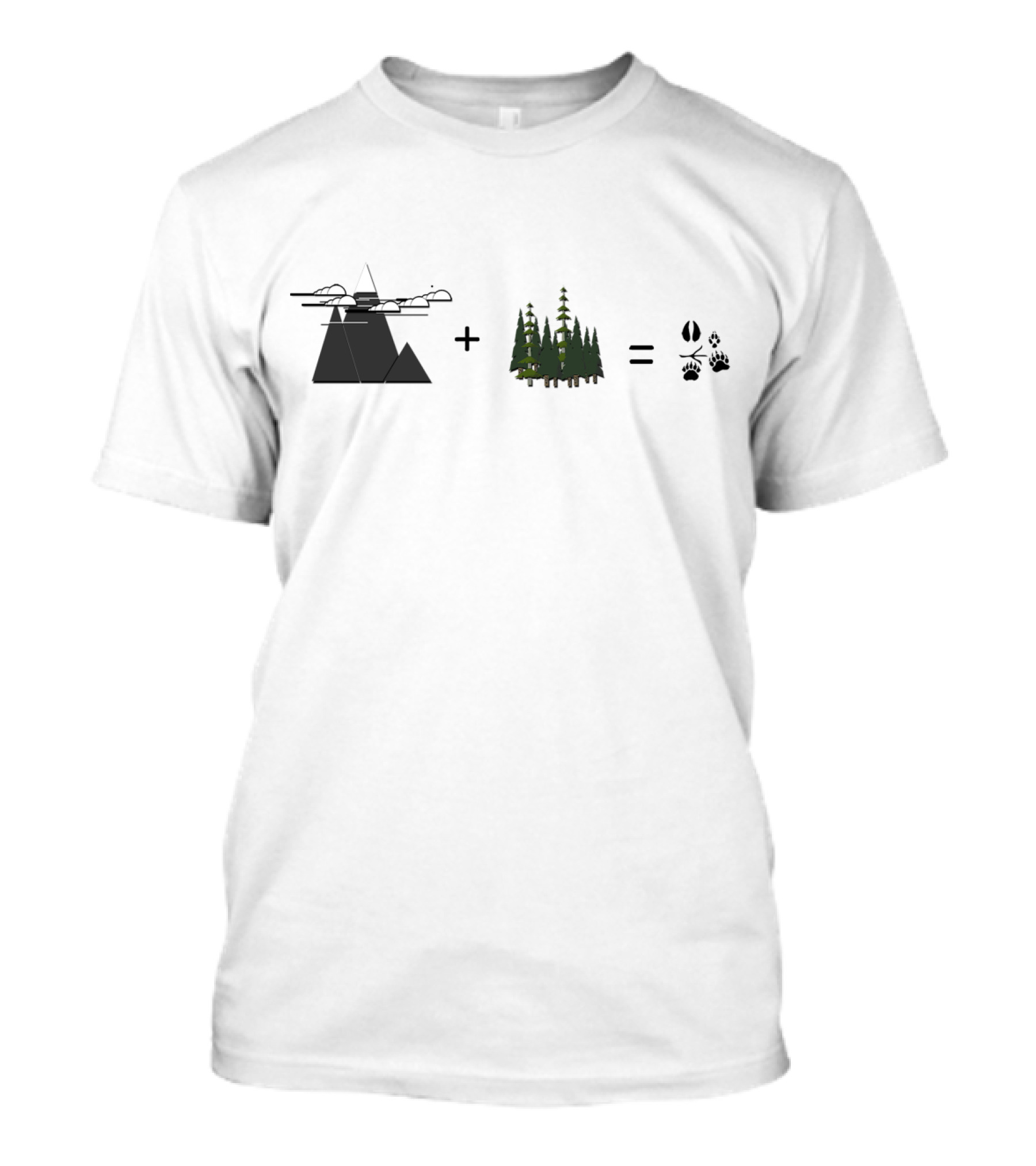Mountain Peaks And Forests Equal Wildlife Essentials T-Shirt