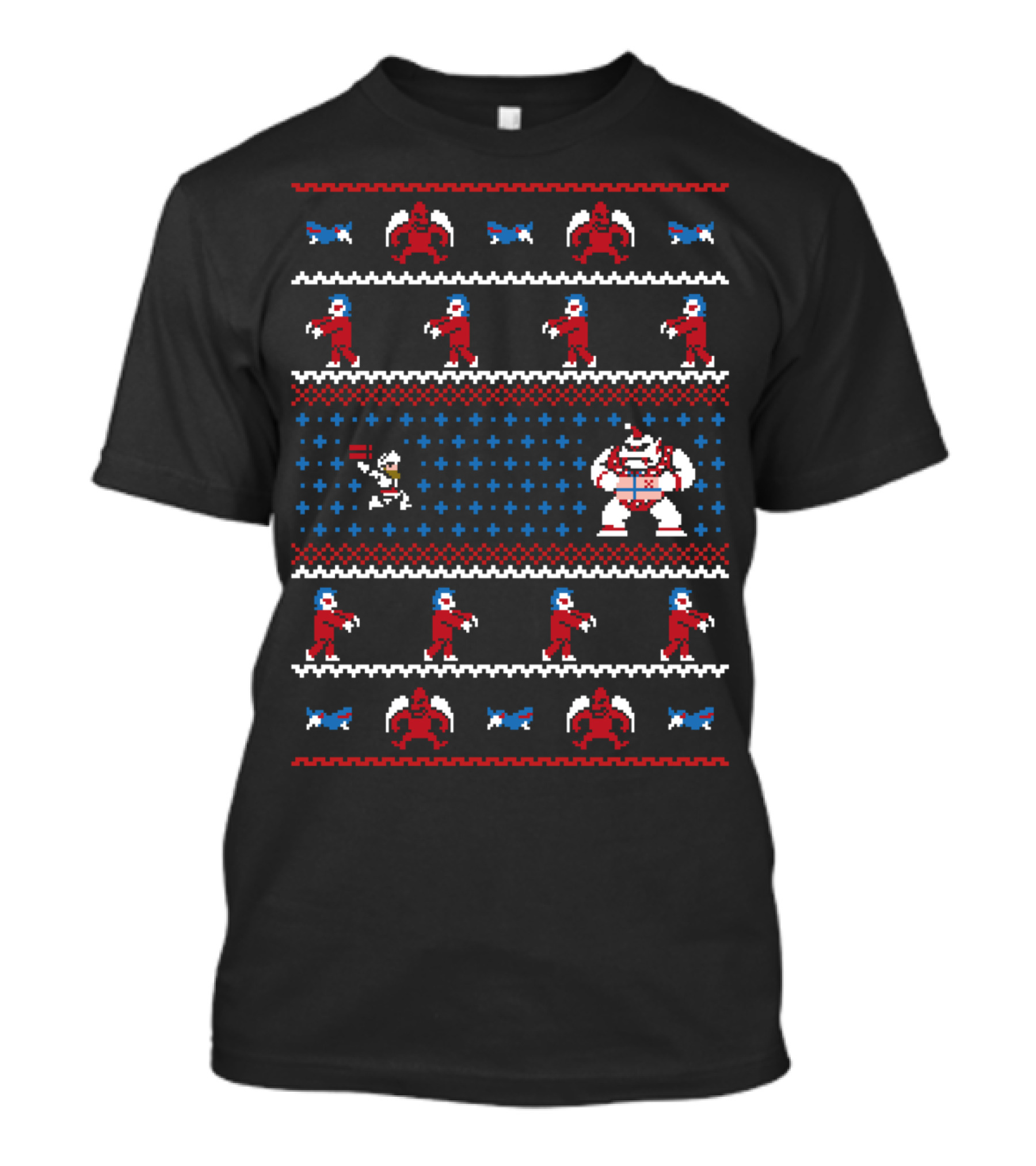 Ghosts 'n Goblins Retro Christmas Sweater Adventure T-Shirt
