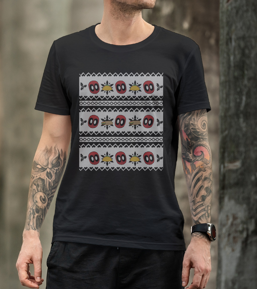 Deadpool Taco Festive Knitted T-Shirt
