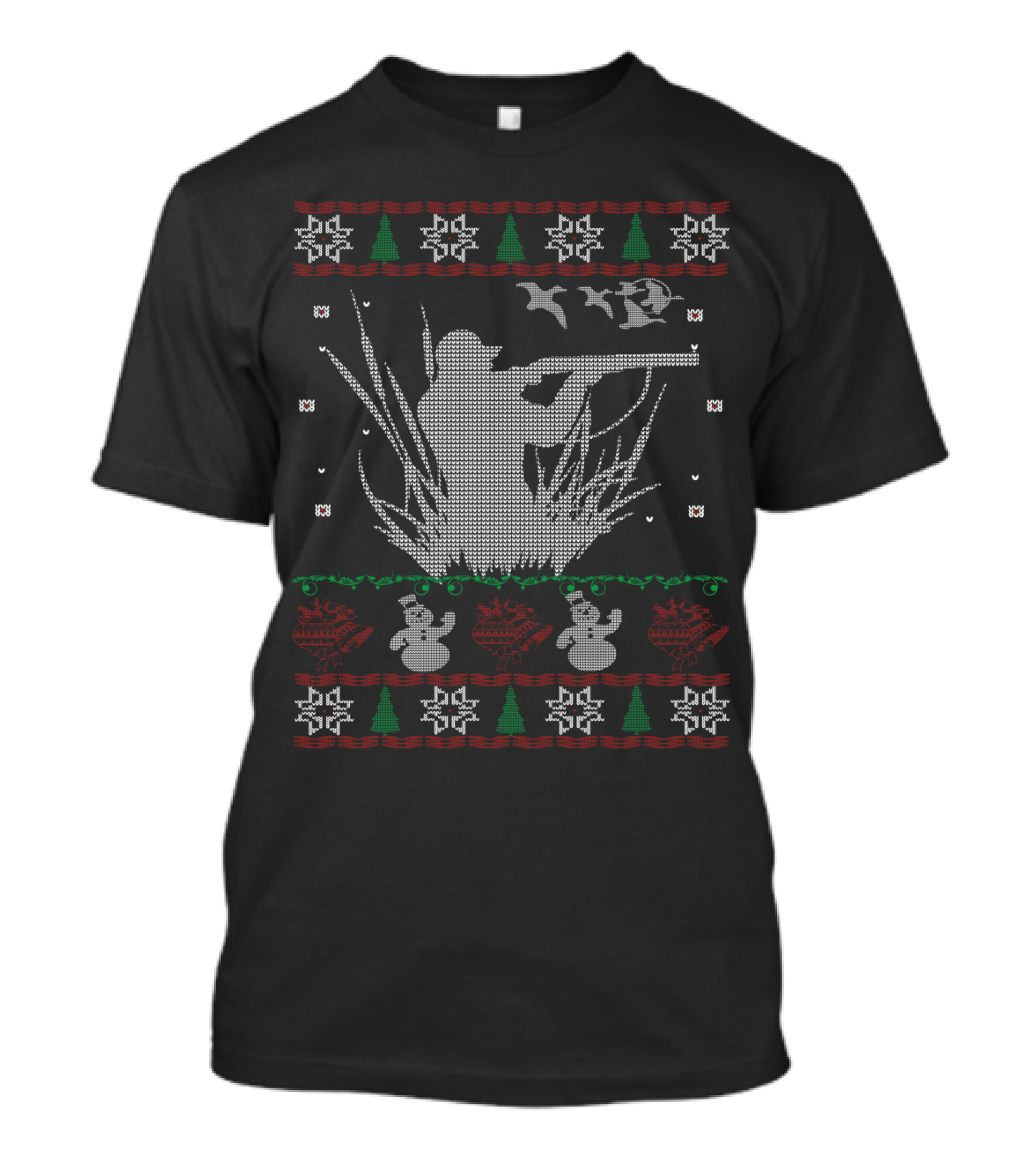 Duck Hunting Ugly Christmas T-Shirt