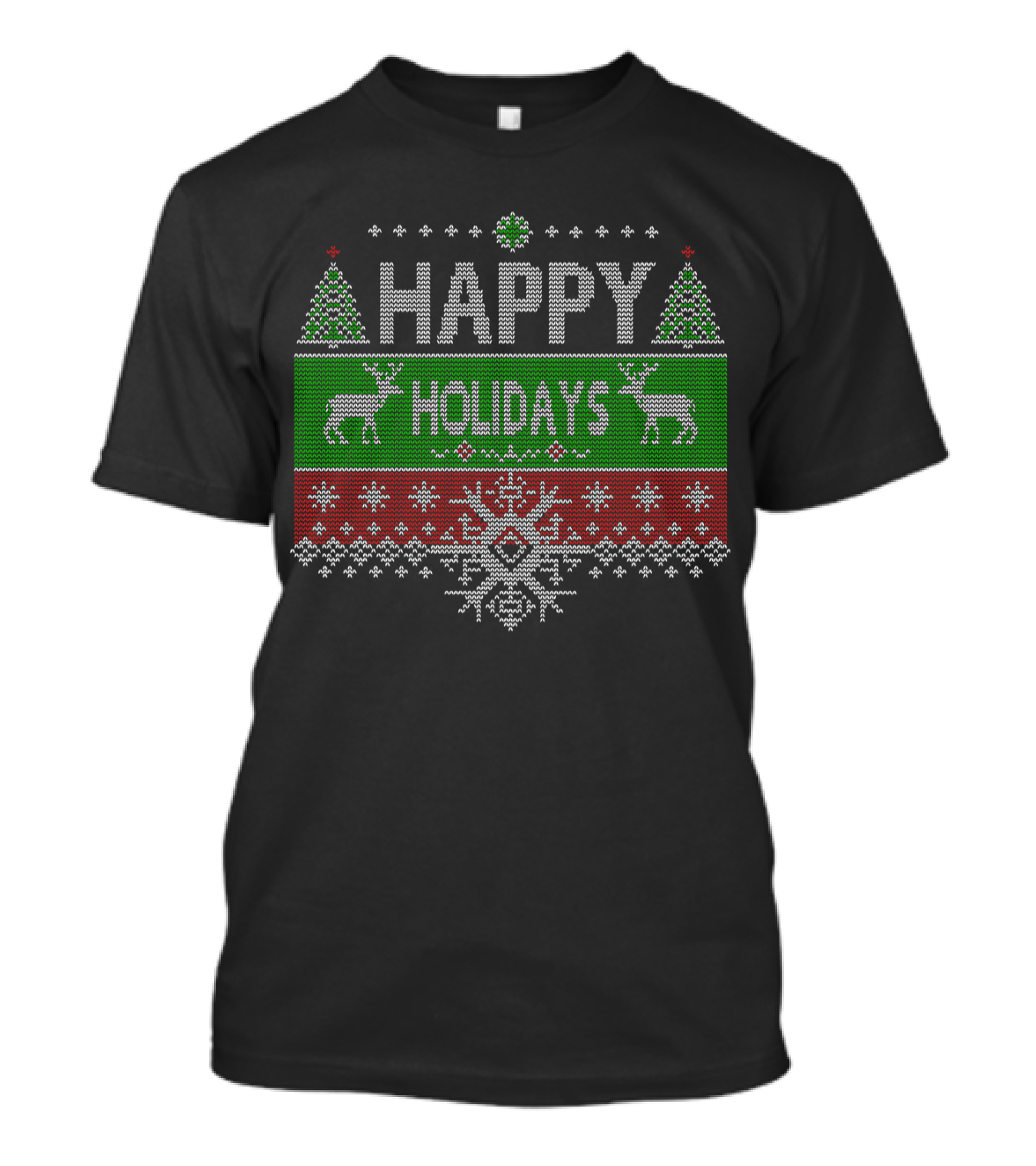 HAPPY HOLIDAYS Reindeer Christmas T-Shirt