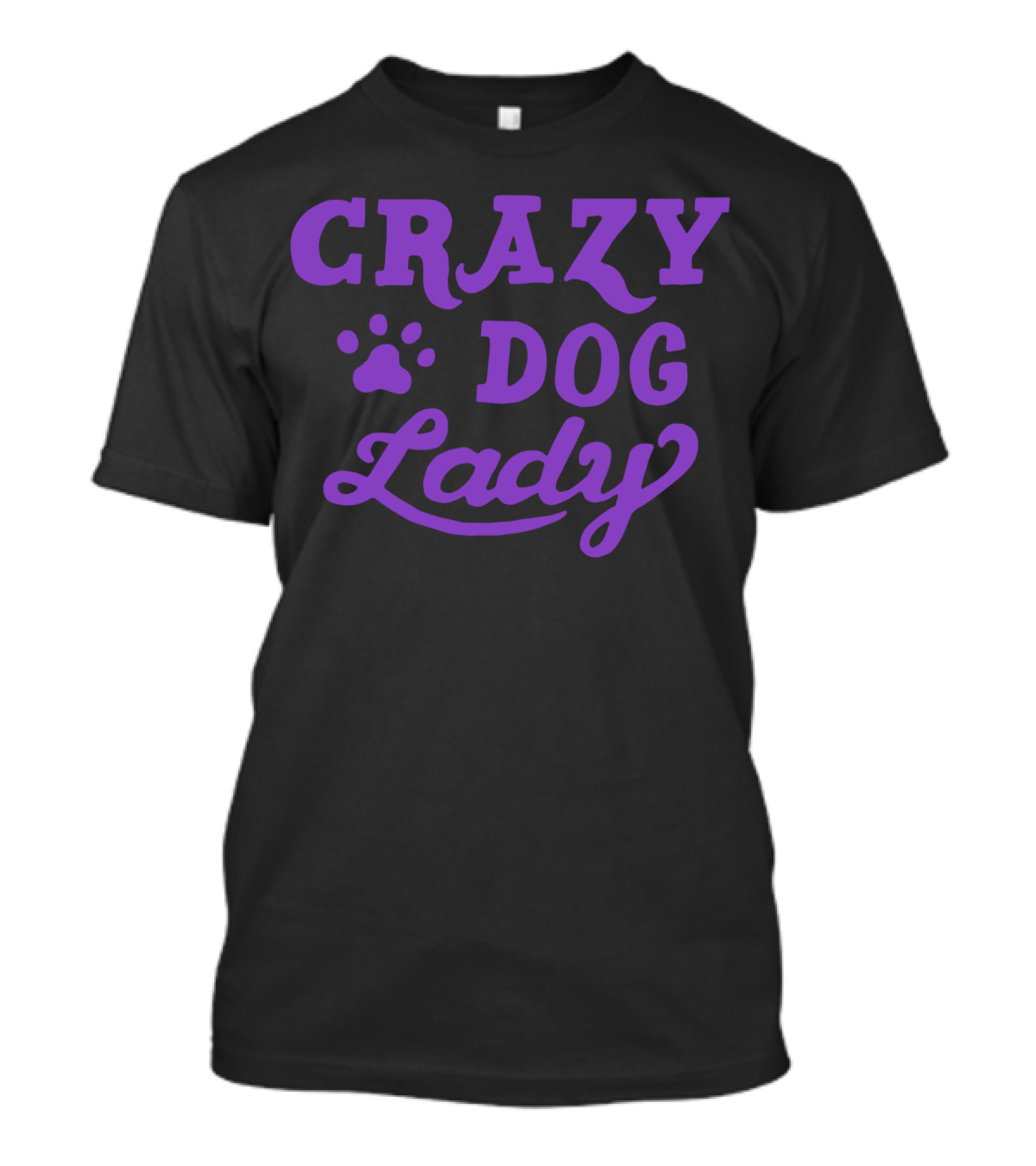 Crazy Dog Lady Pet Animal Paw Prints T-Shirt