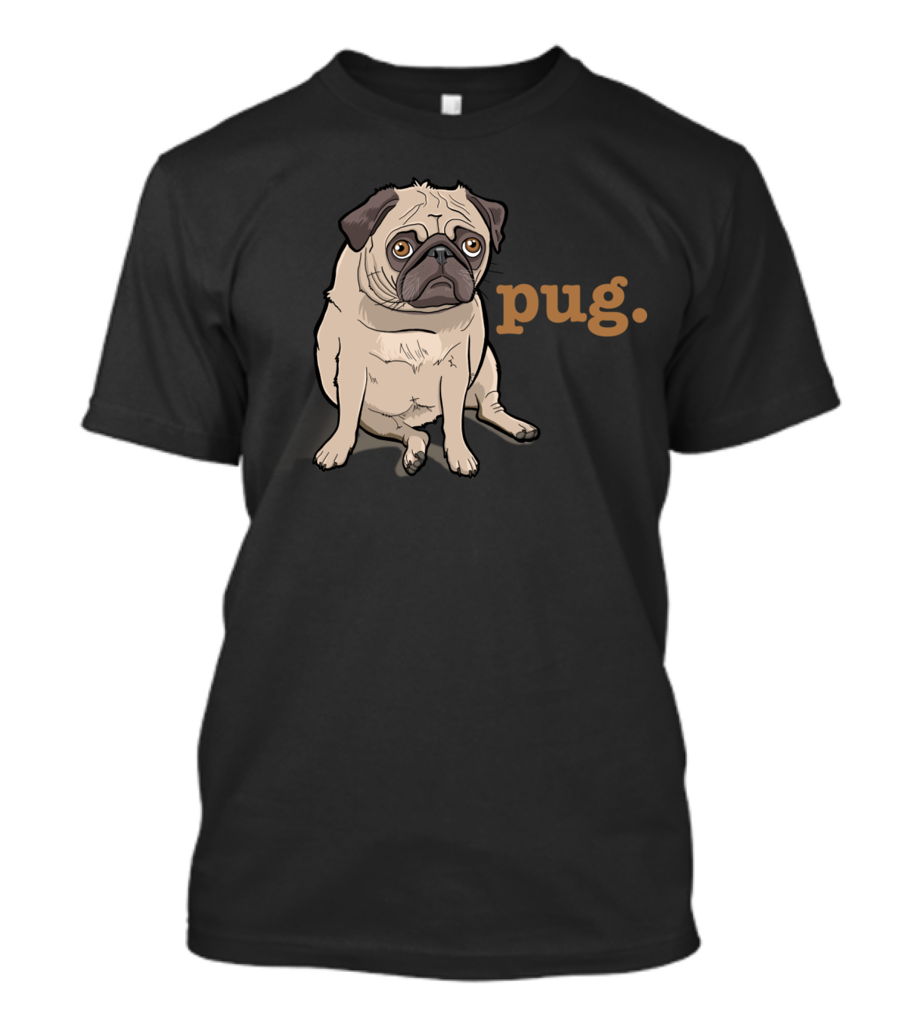 Pug Dog Pet Animal Sitting T-Shirt