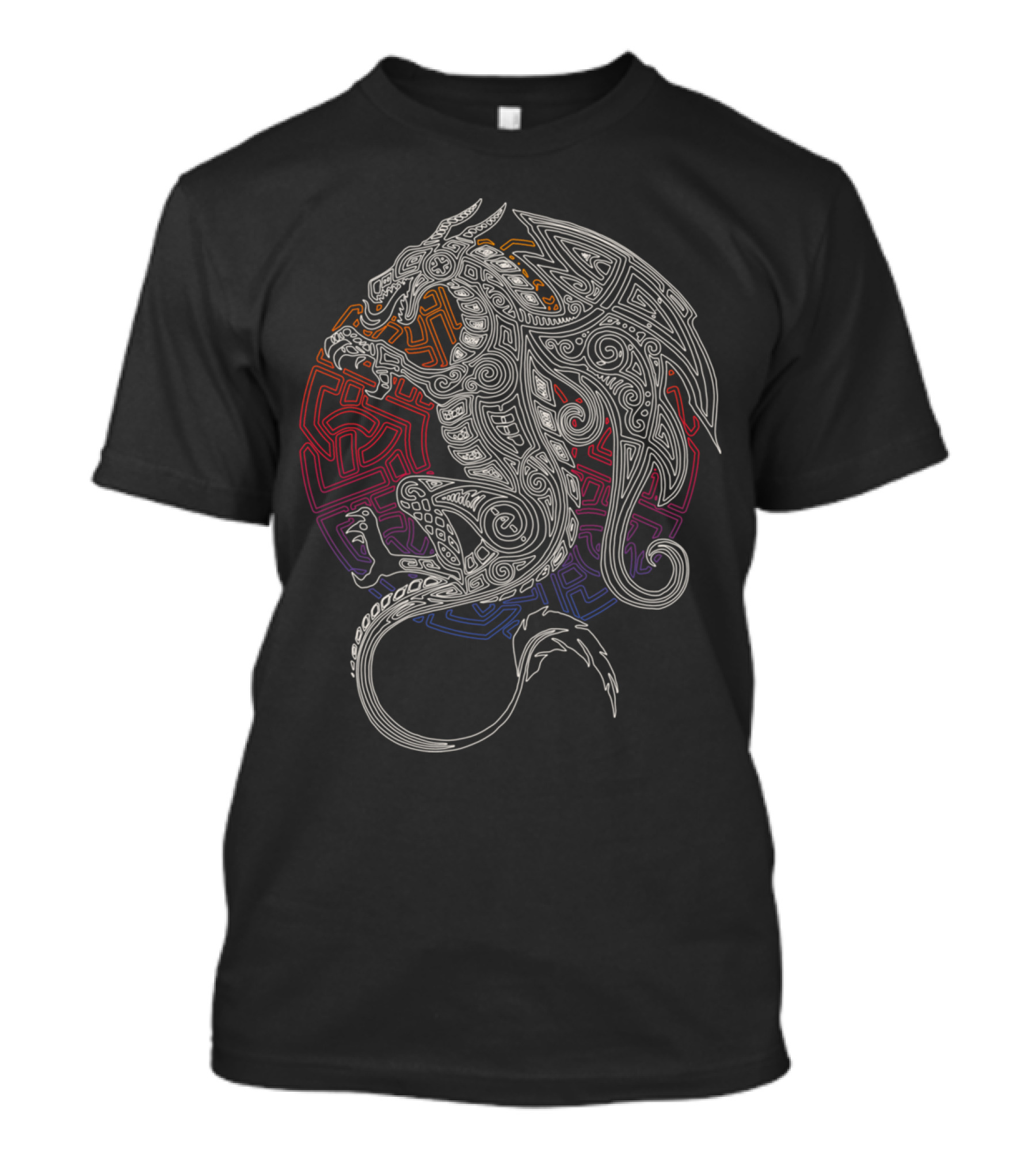 Celtic Dragon Design With Intricate T-Shirt