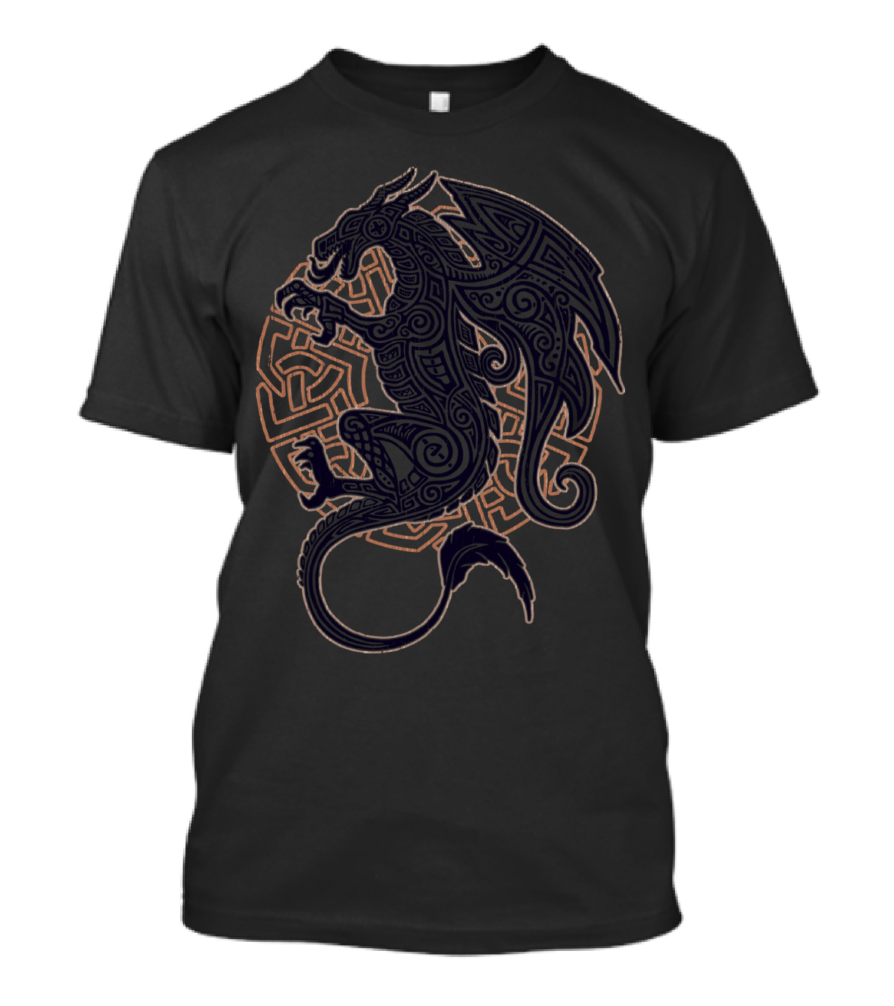 Celtic Dragon Tattoo Art In Intricate Knotwork T-Shirt