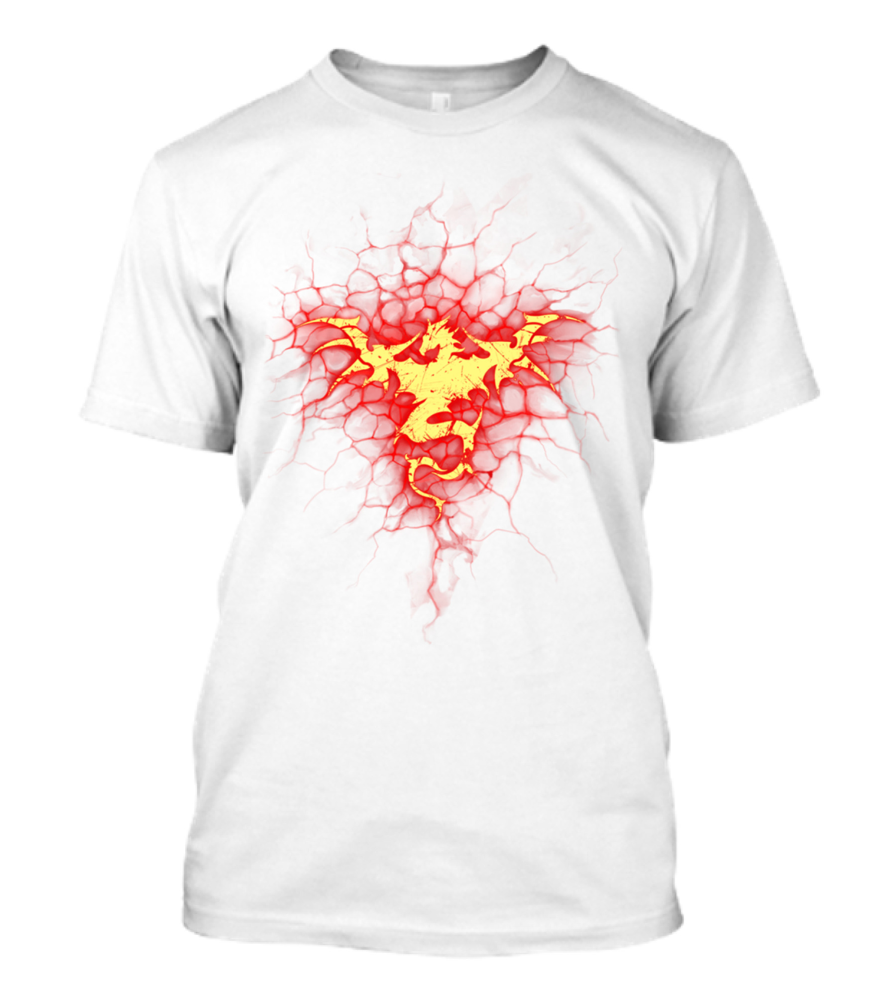 Dragon Mark Fiery Crackling Emblem T-Shirt