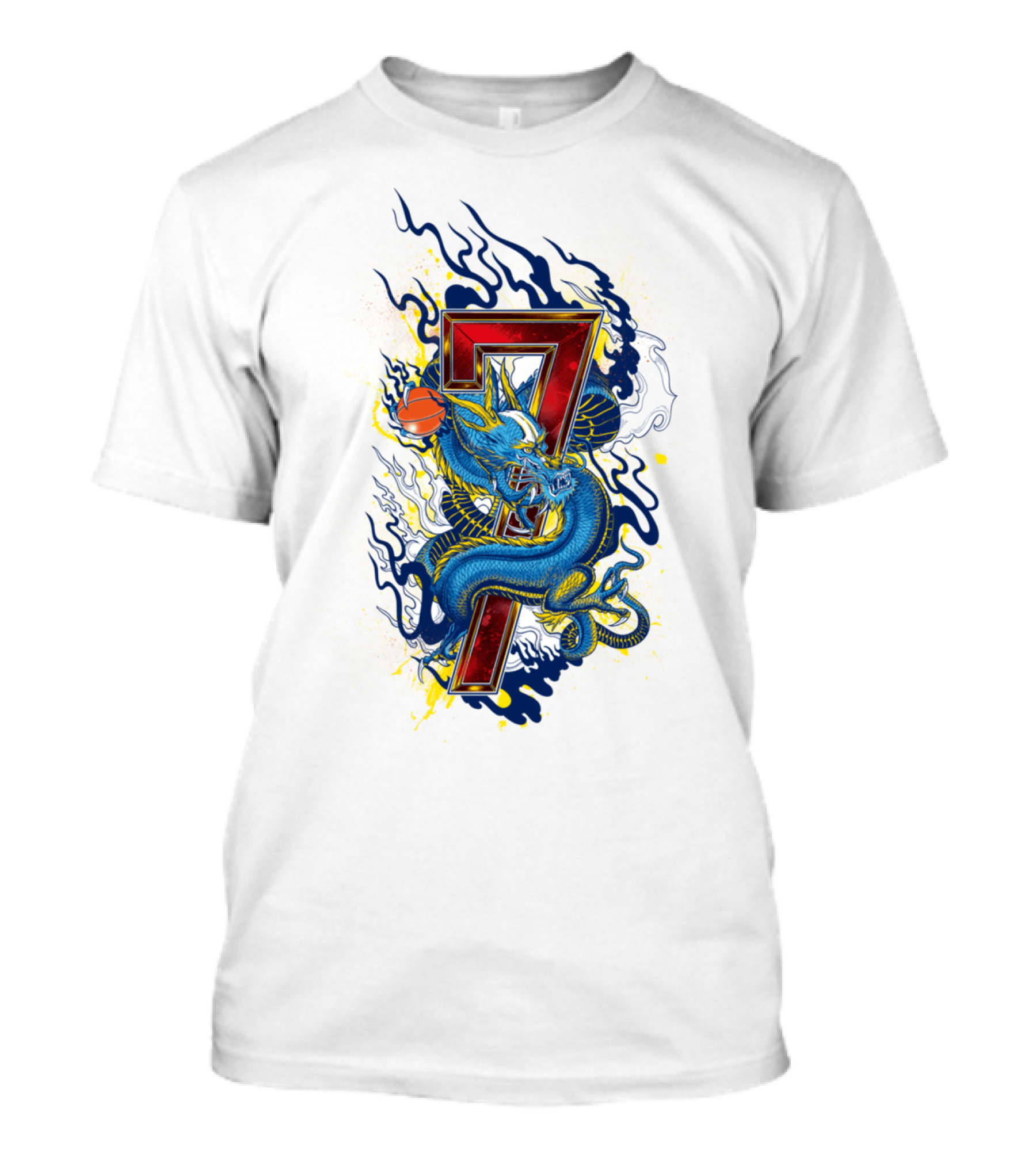 Dragon Basketball Number 7 T-Shirt