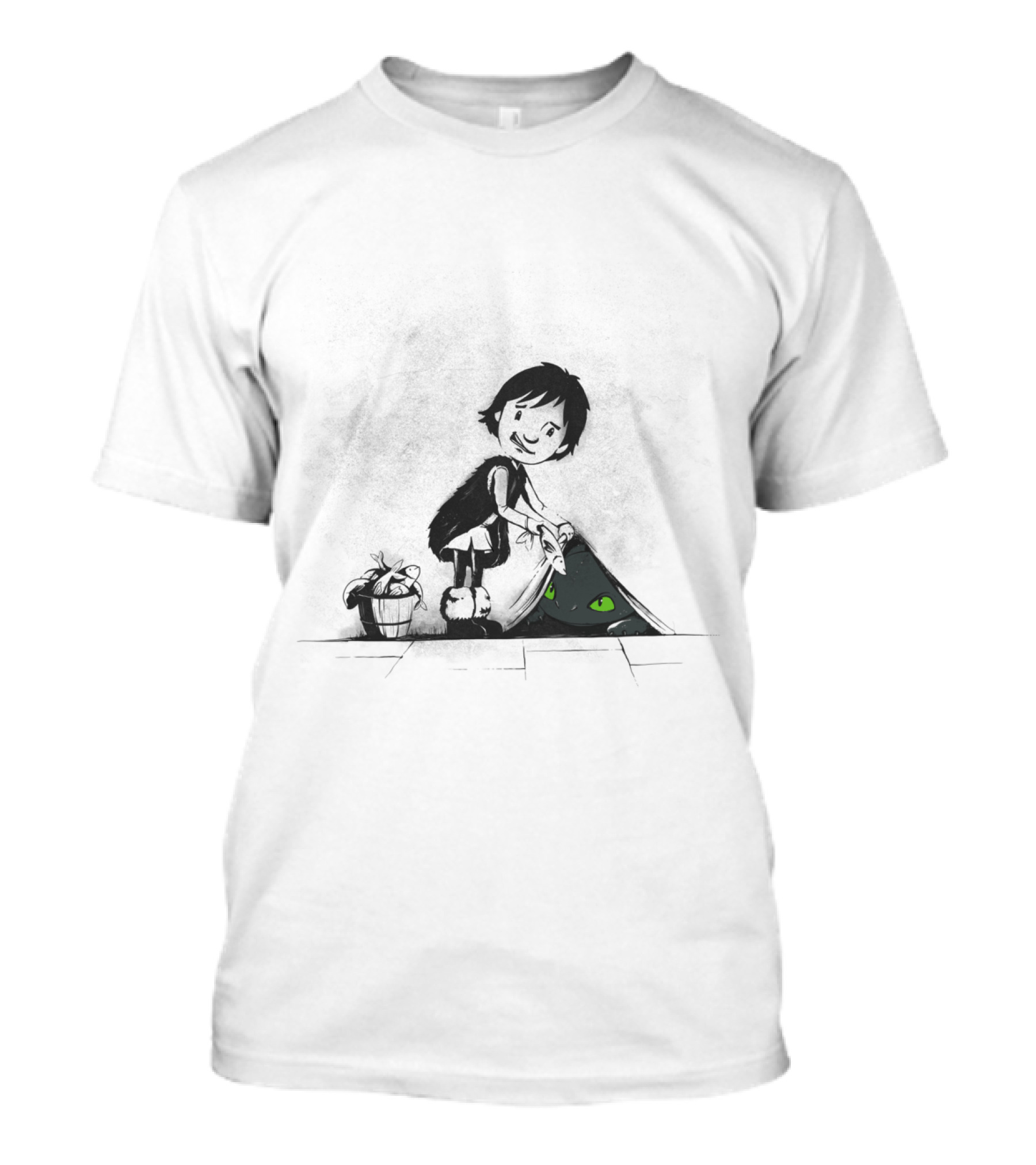 How To Paint Your Dragon With Glowing Green Eyes And Hidden Darkness T-Shirt