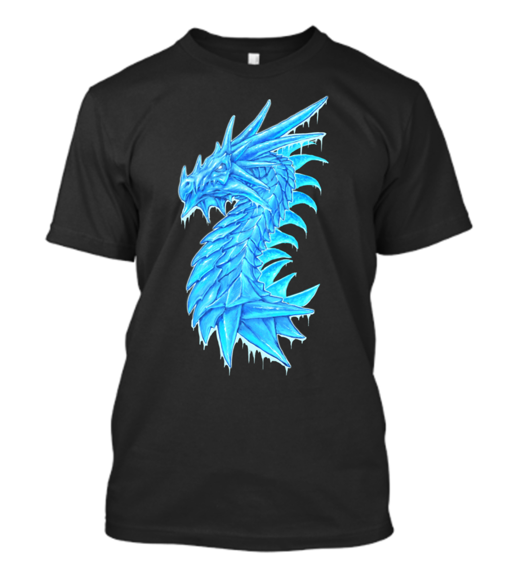 Ice Dragon Mythical Blue T-Shirt