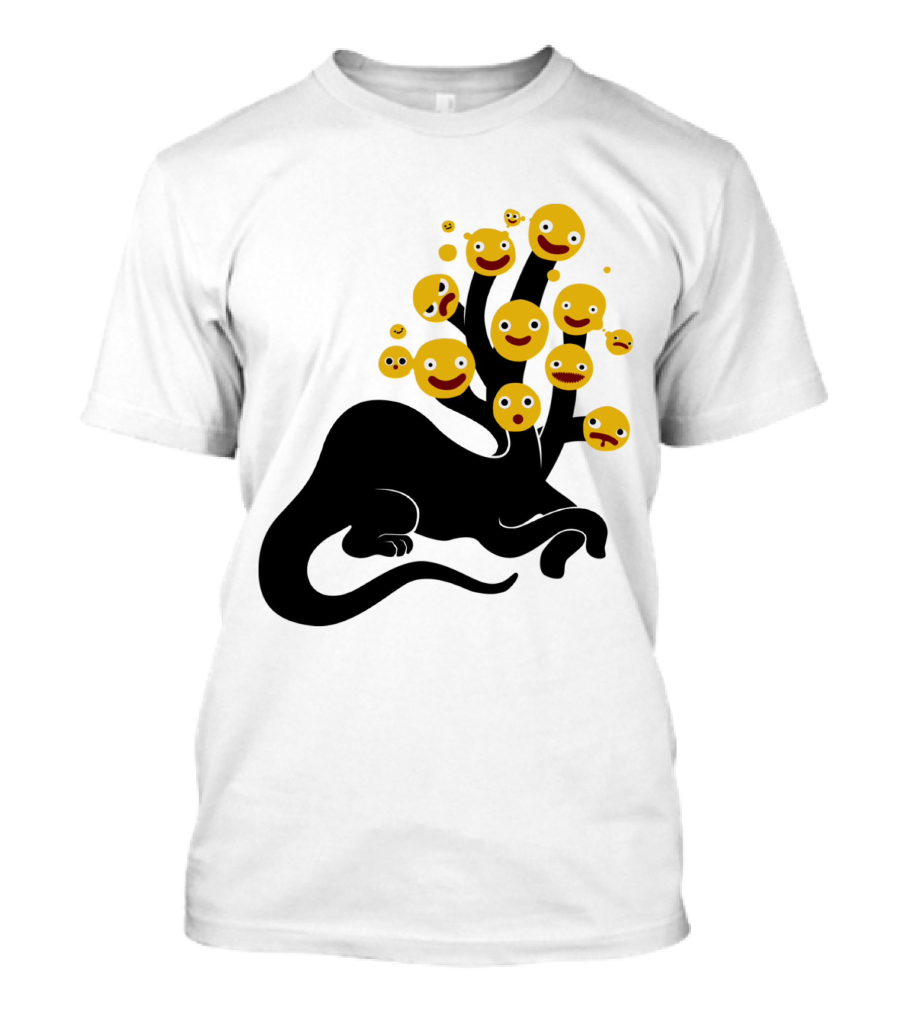 Lernaean Hydra Emoji Heads Fusion T-Shirt