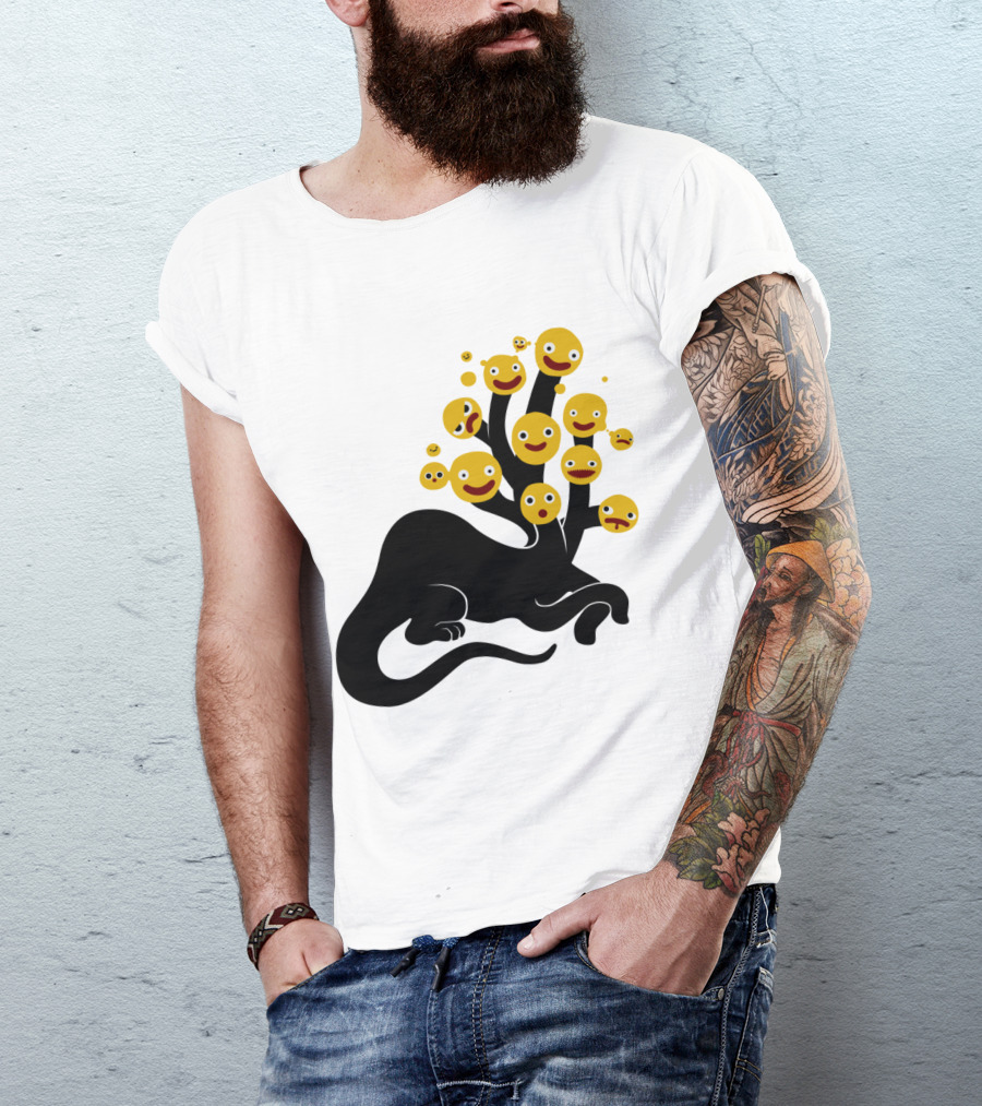 Lernaean Hydra Emoji Heads Fusion T-Shirt