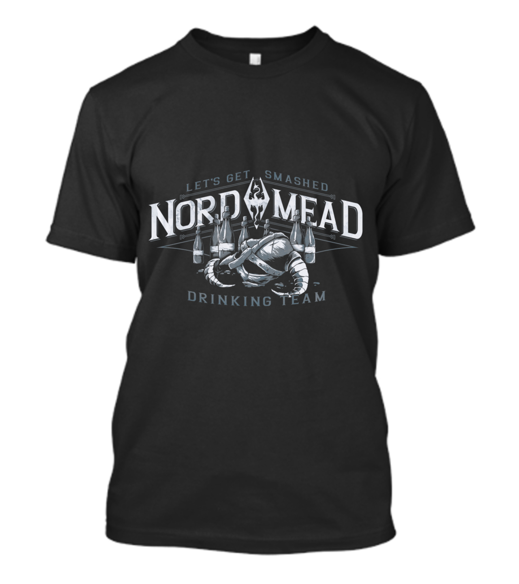 Let's Get Smashed Nord Mead Drinking Team Helmet And Bottles T-Shirt