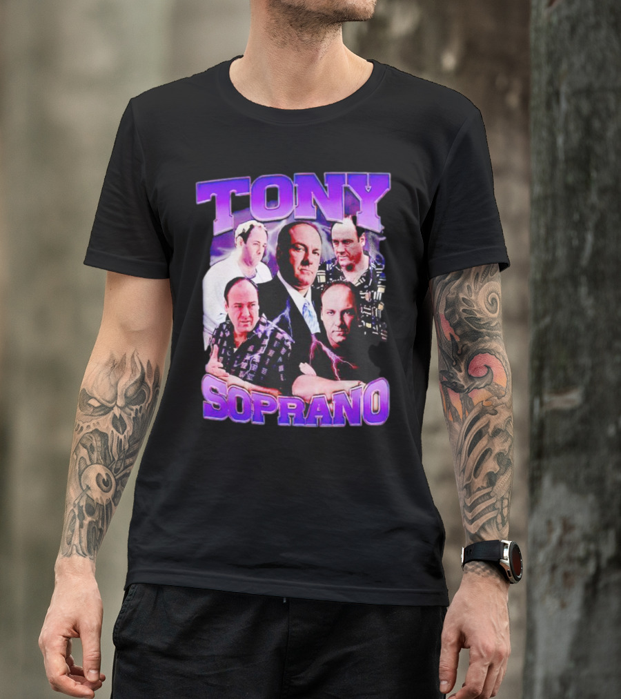 Tony Soprano The Sopranos Character Collage T-Shirt