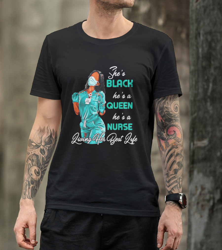 BLACK QUEEN NURSE Doing Her Thing T-Shirt