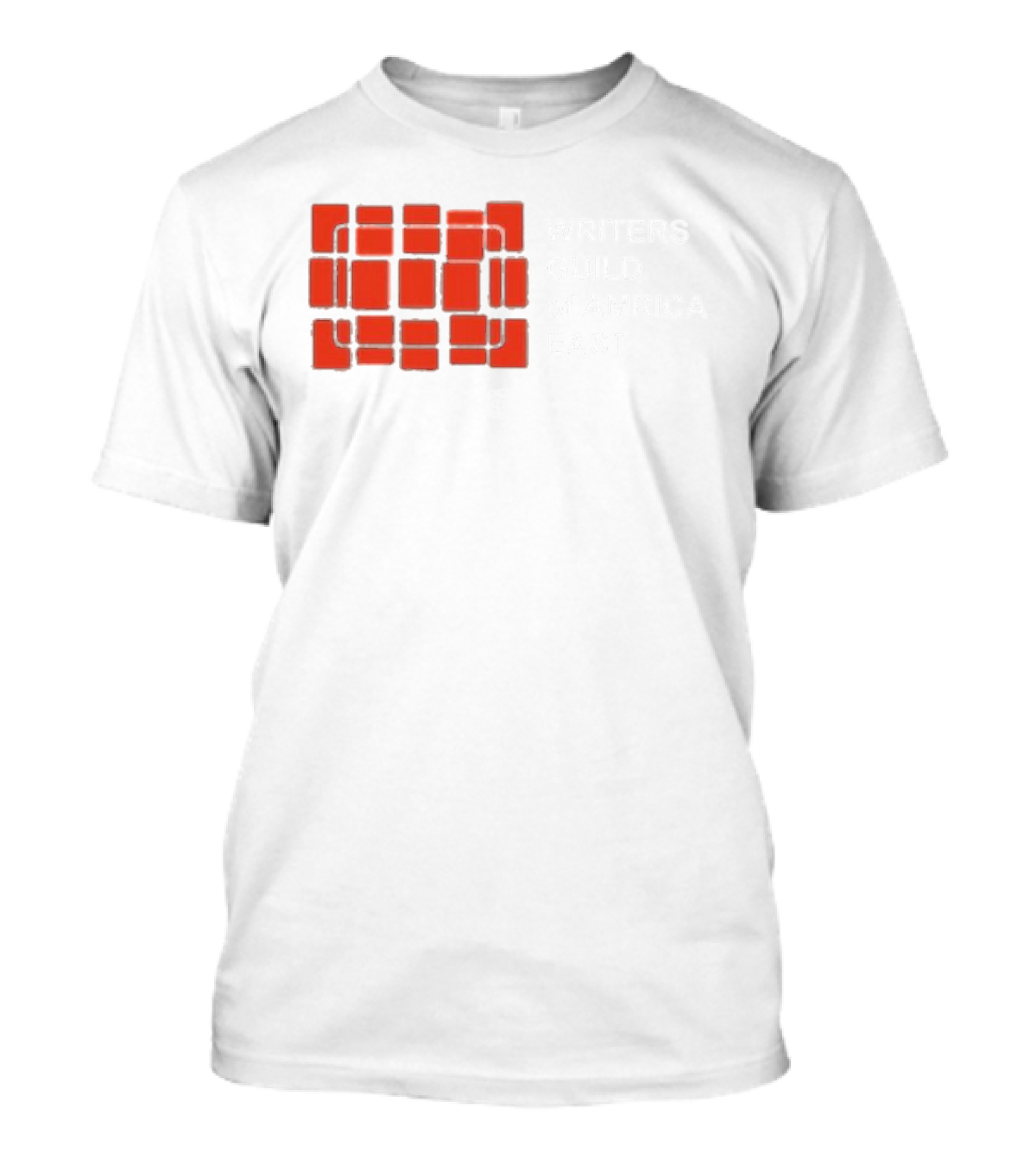 Writers Guild Of America East Red Block T-Shirt