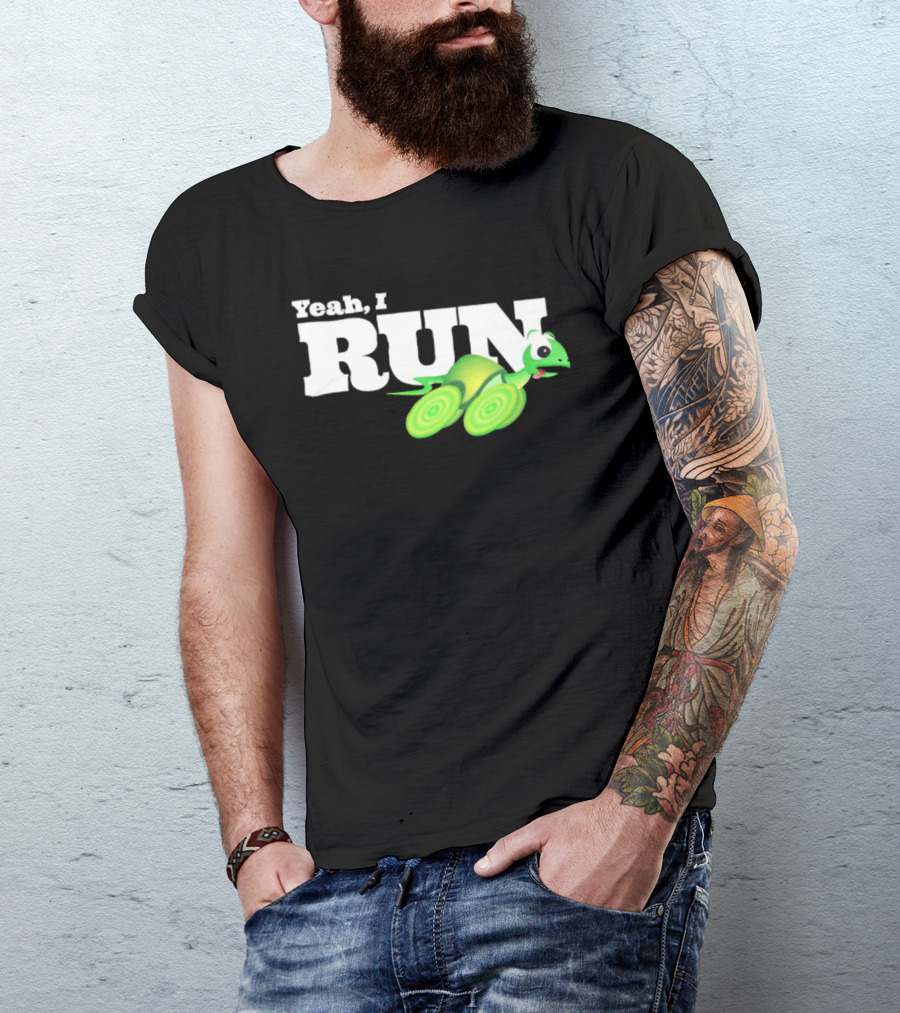 Turtle Yeah I Run Racing Green Run T-Shirt