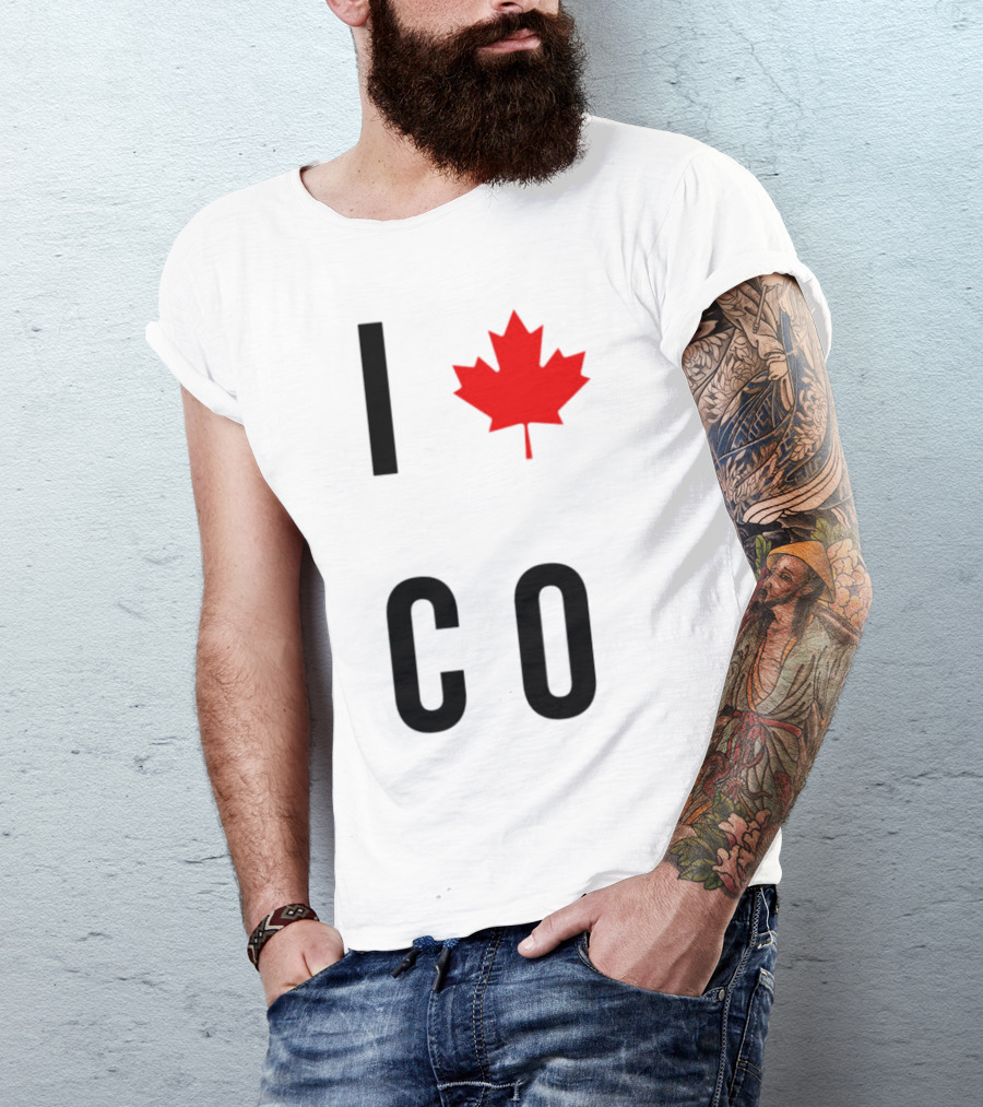 I Love Colorado Maple Leaf Co T-Shirt