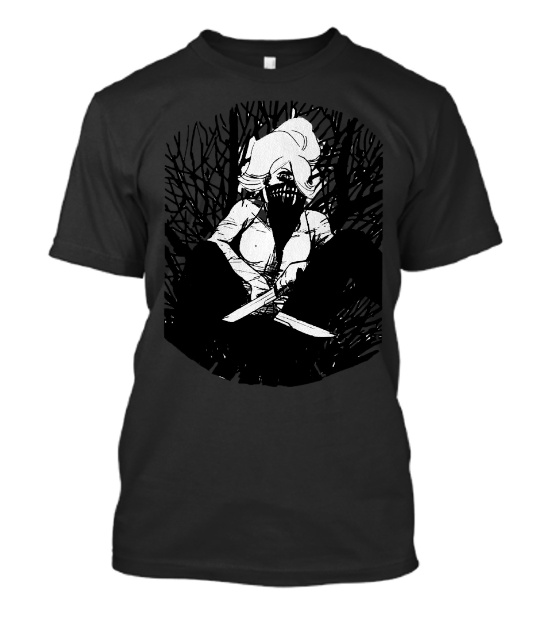 Cecilia Something Is Killing The Children Masked Character With Knives T-Shirt
