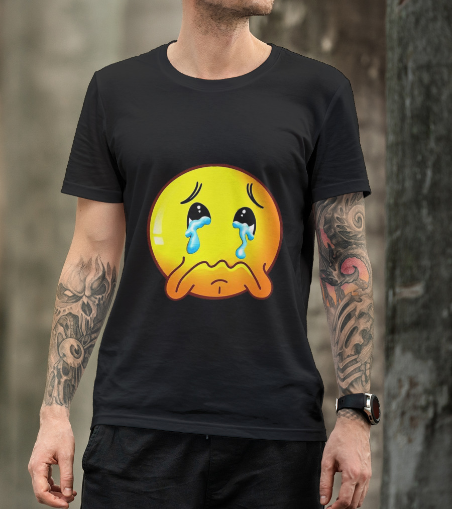 Ginger Sad Crying Emoji T-Shirt