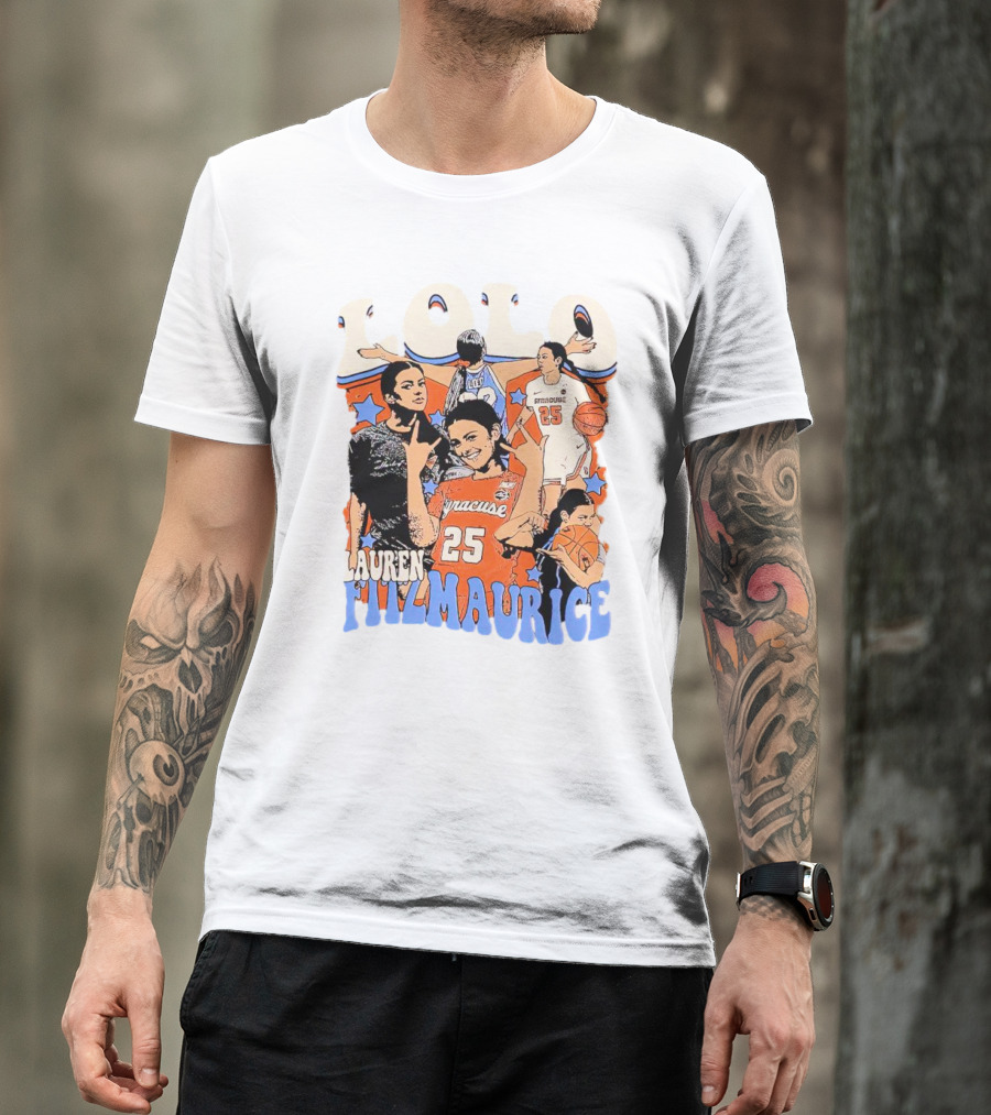 LOLO Lauren Fitzmaurice Syracuse 25 Basketball Vintage T-Shirt