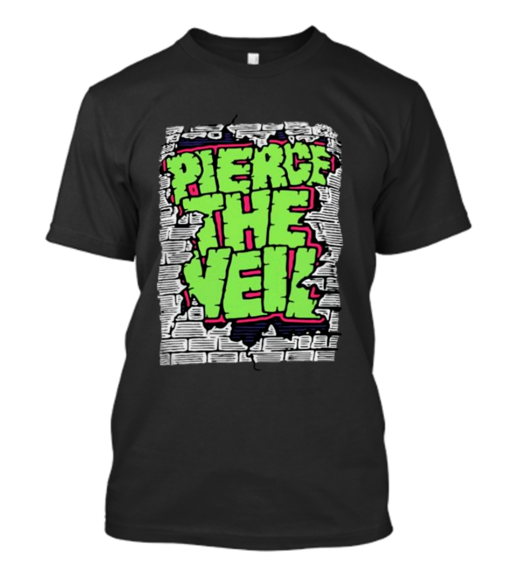 Pierce The Veil Brick Wall Graffiti T-Shirt