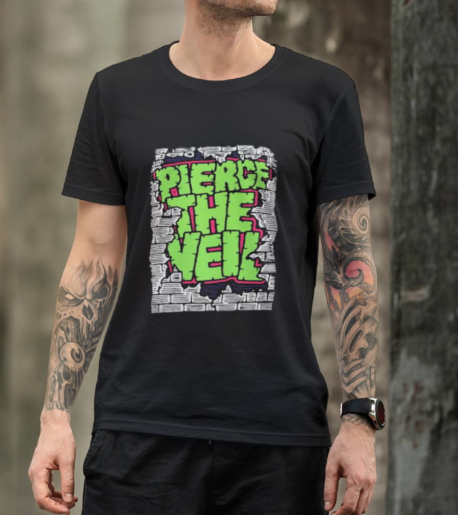 Pierce The Veil Brick Wall Graffiti T-Shirt