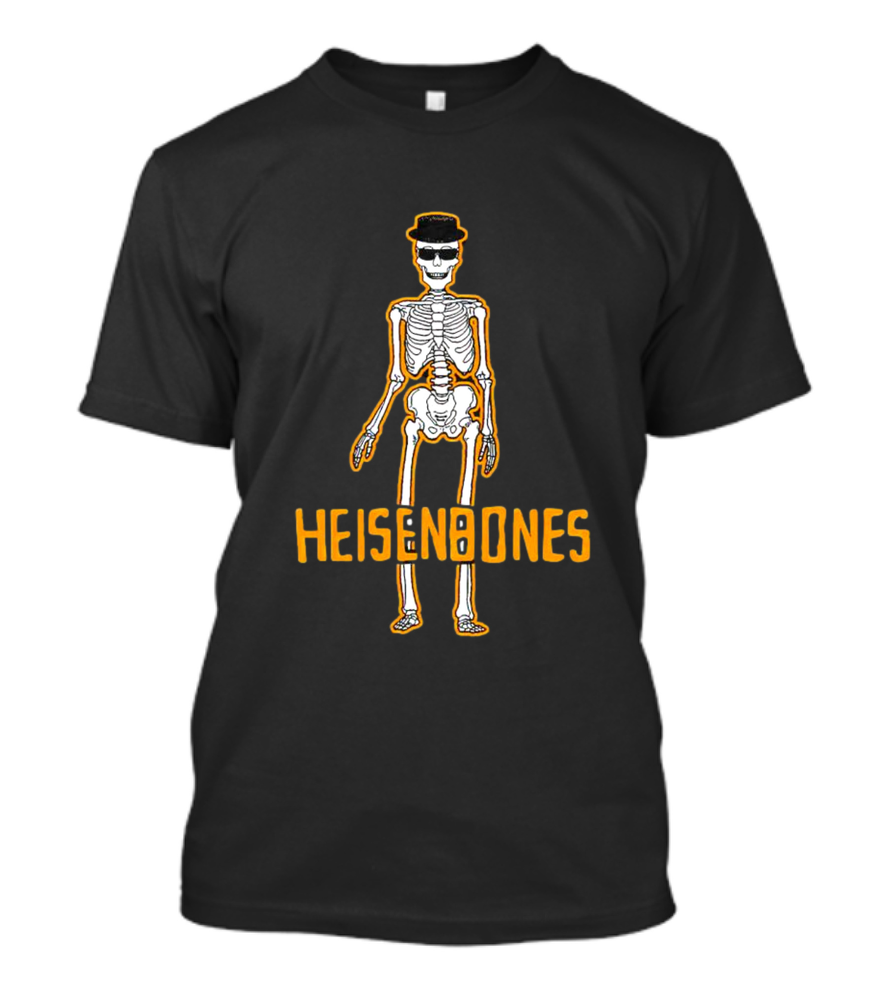 Skull Heisenbones Skeleton With Hat And Sunglasses T-Shirt
