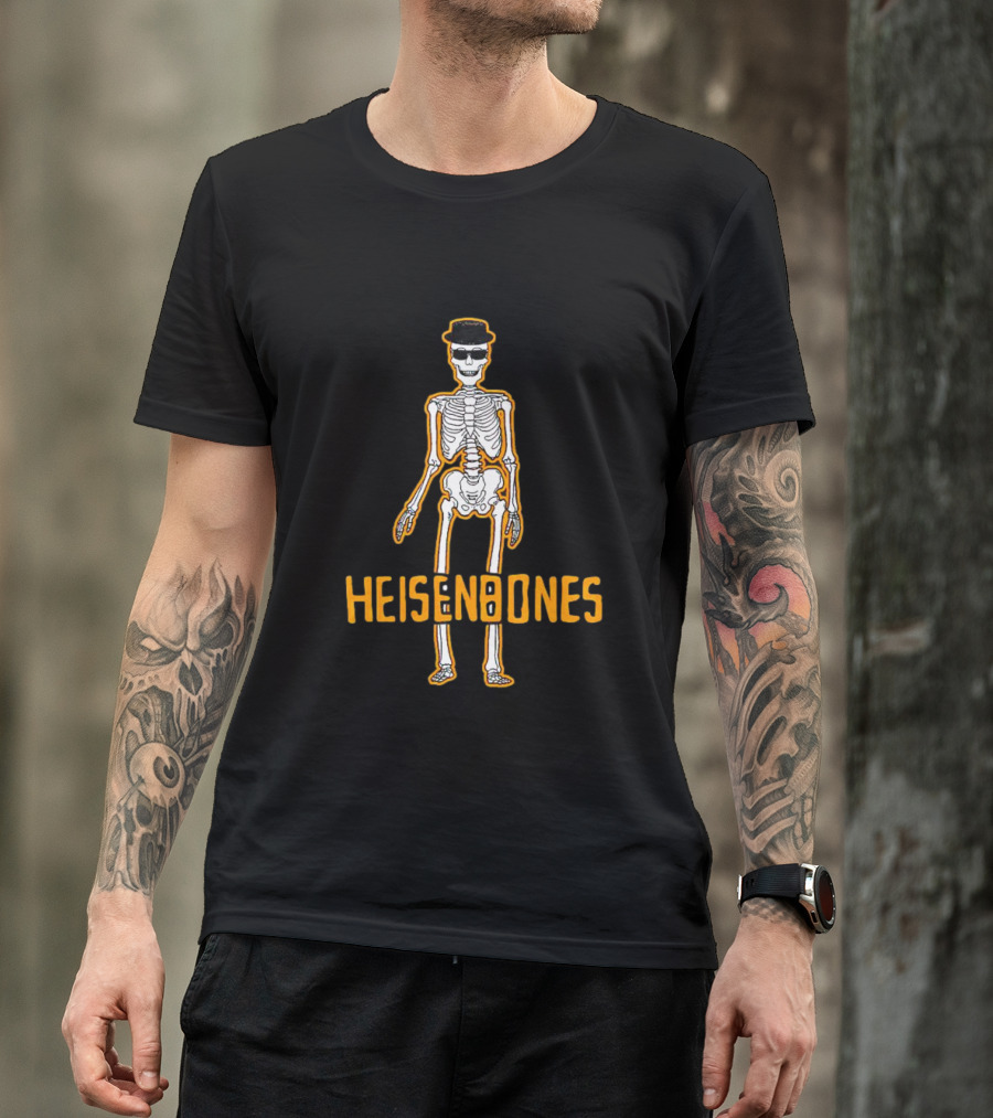 Skull Heisenbones Skeleton With Hat And Sunglasses T-Shirt