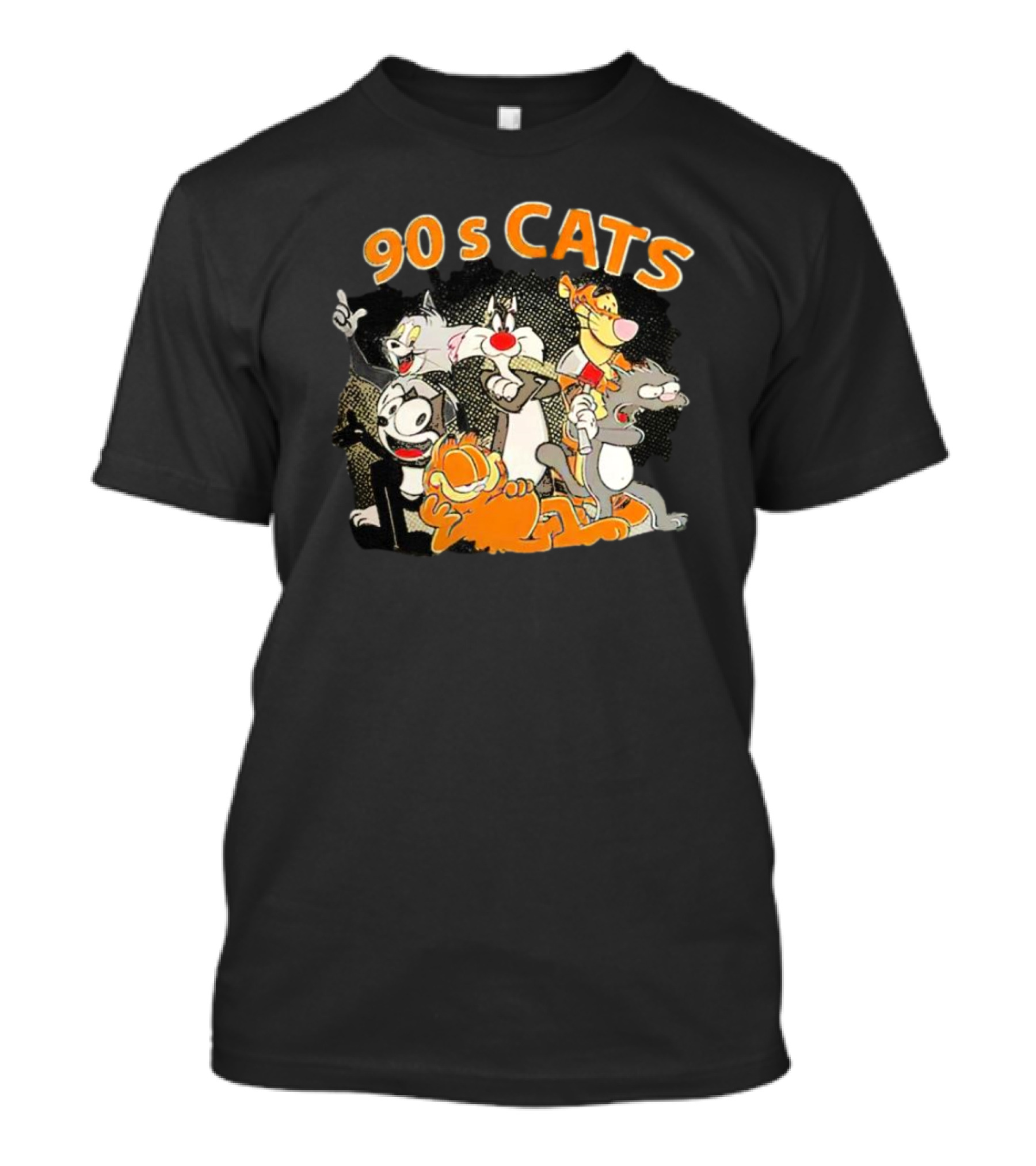 Garfield And 90s Cartoon Cats Vintage T-Shirt