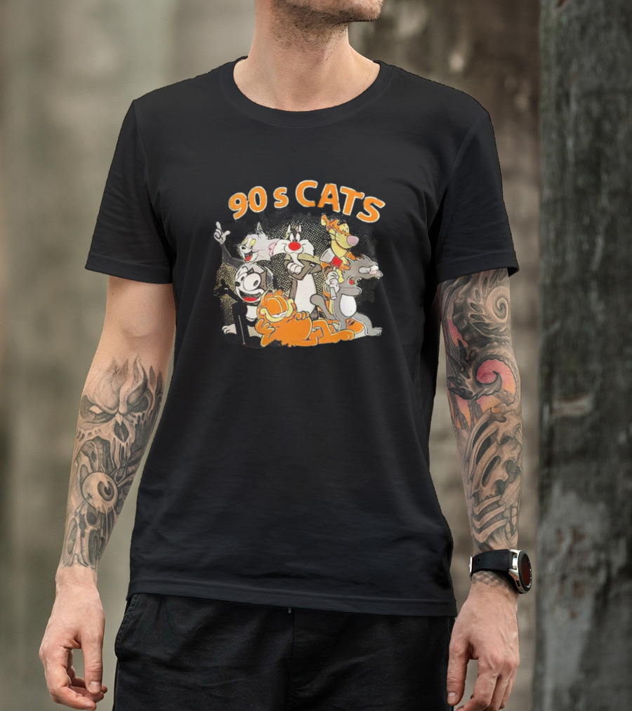 Garfield And 90s Cartoon Cats Vintage T-Shirt