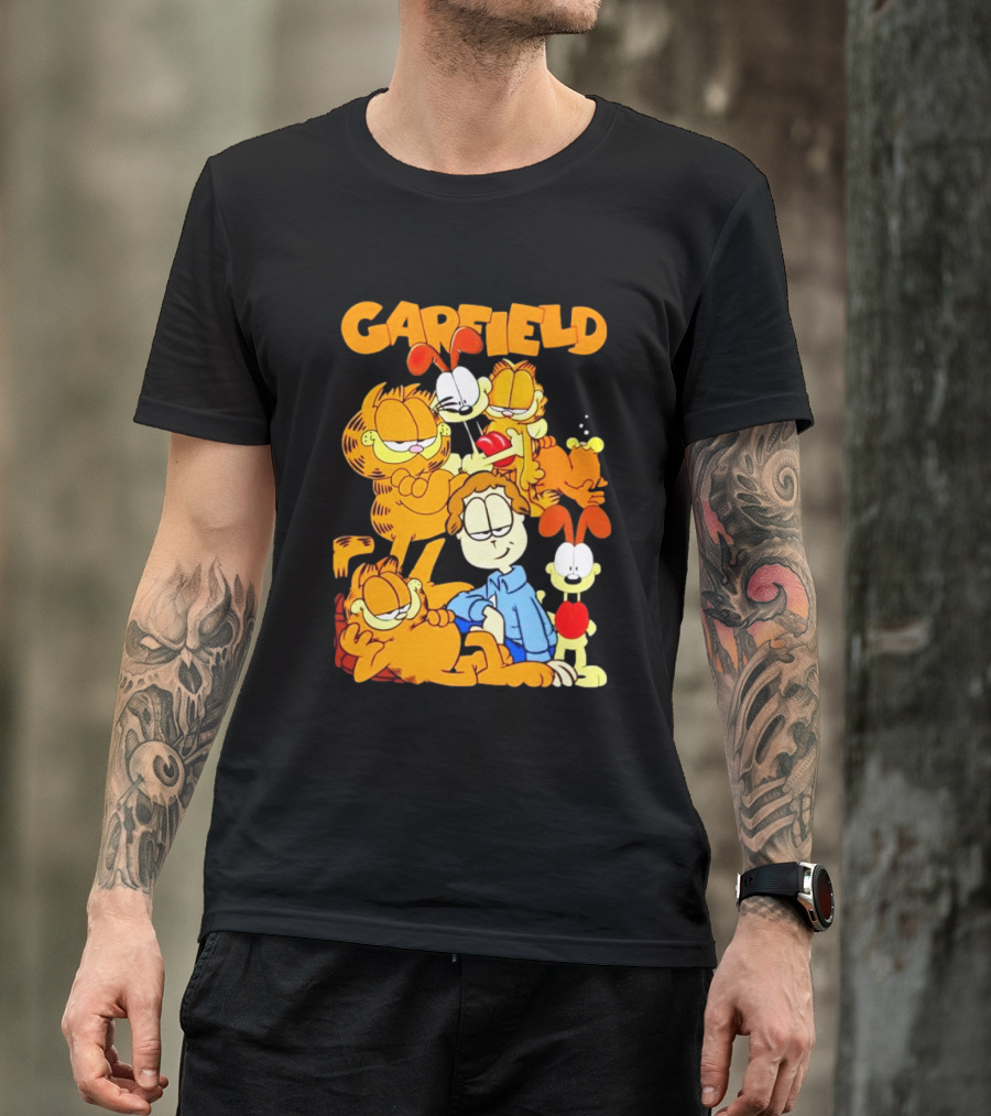 Garfield And Friends Cartoon Characters Reunion T-Shirt