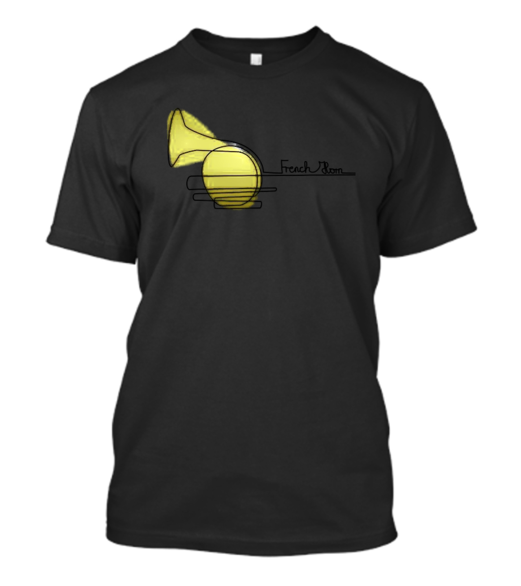 French Hornist Music One Line French Horn T-Shirt