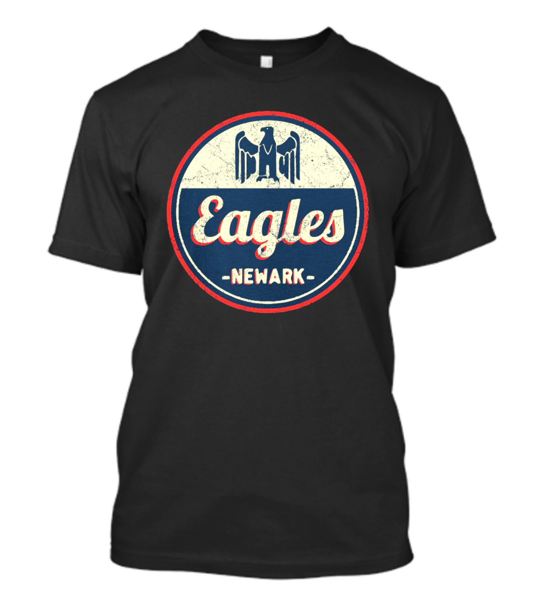 Newark Eagles Retro Baseball Emblem T-Shirt