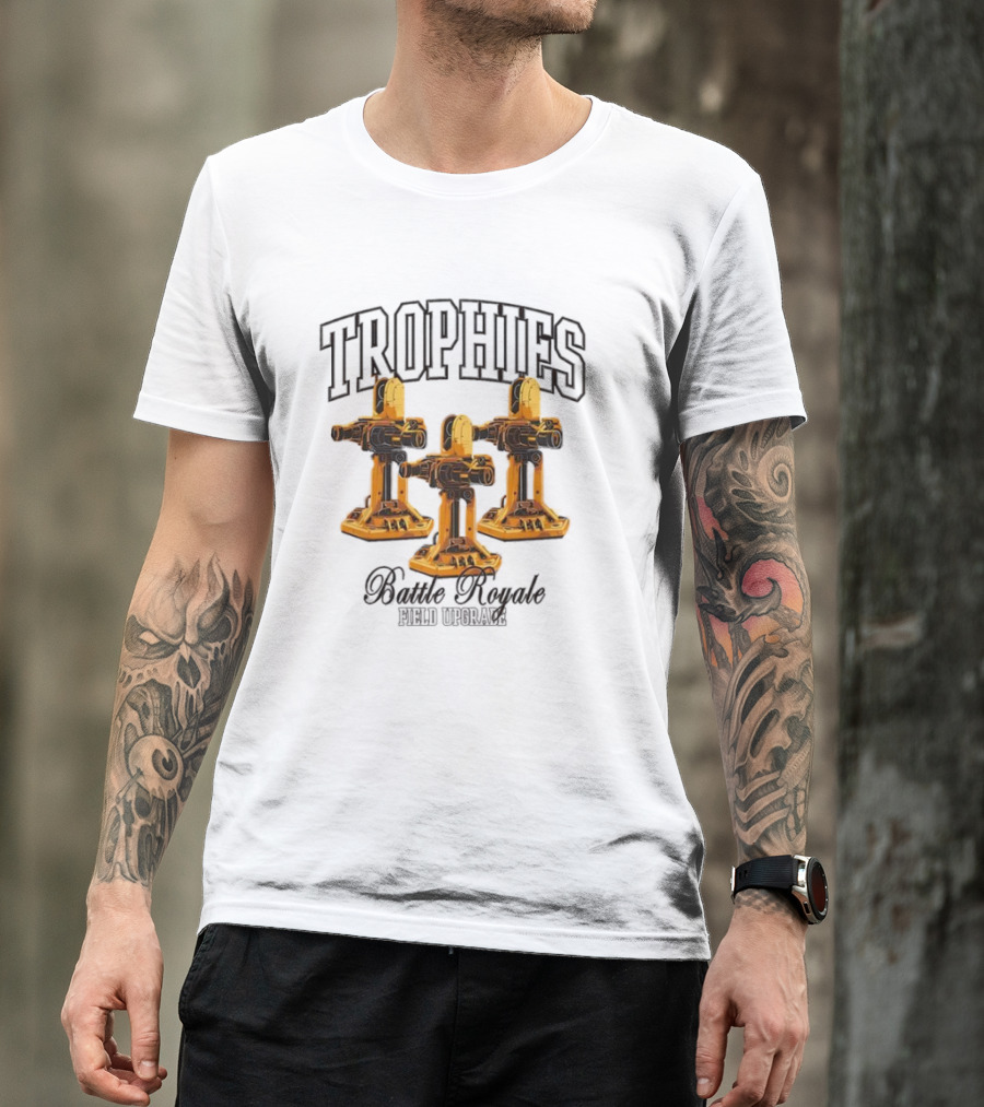Trophies Battle Royale Field Upgrade Automated Turret Trio T-Shirt